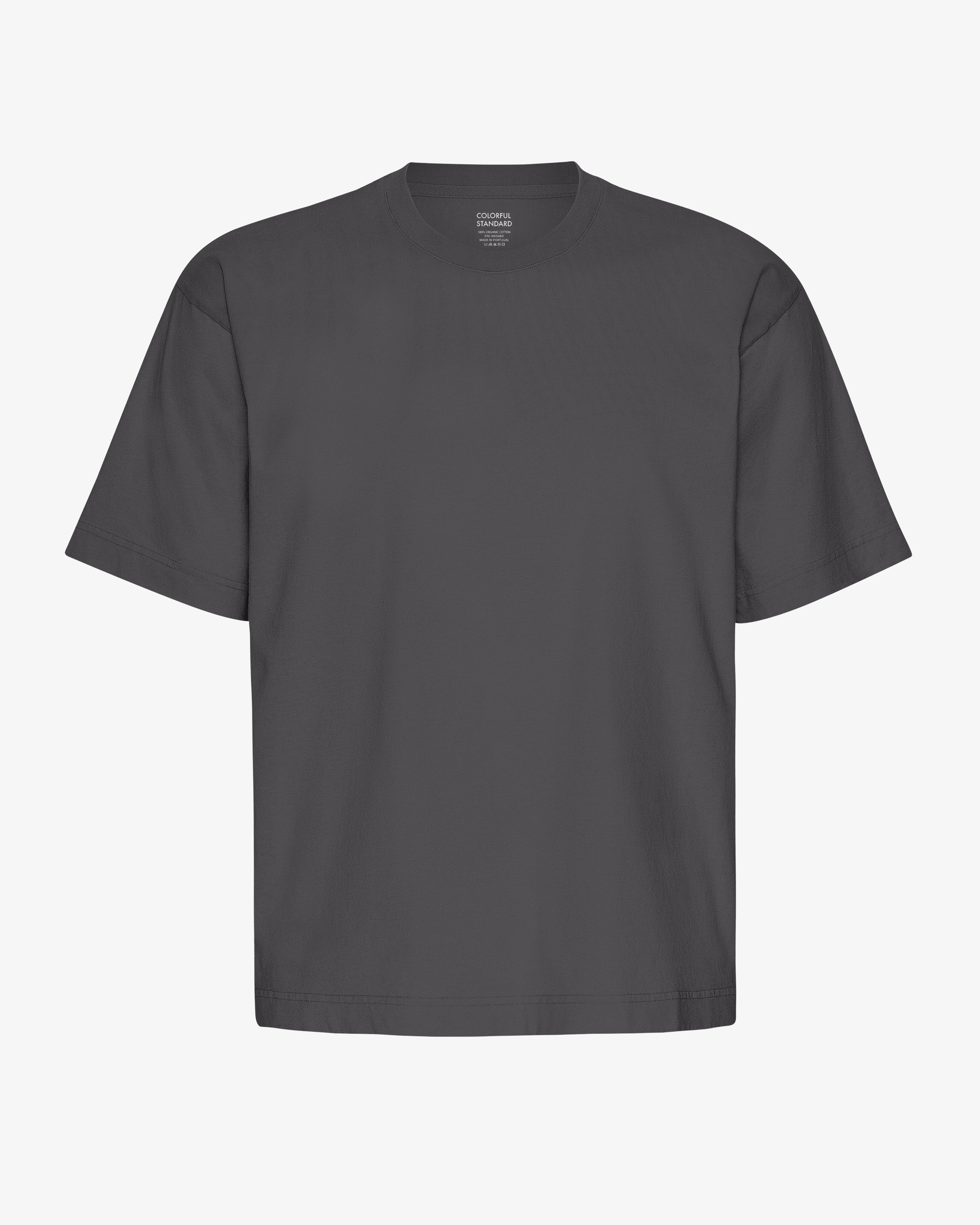 Oversized Organic T-Shirt - Lava Grey