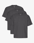 Oversized Organic T-Shirt - Lava Grey (3-Pack)