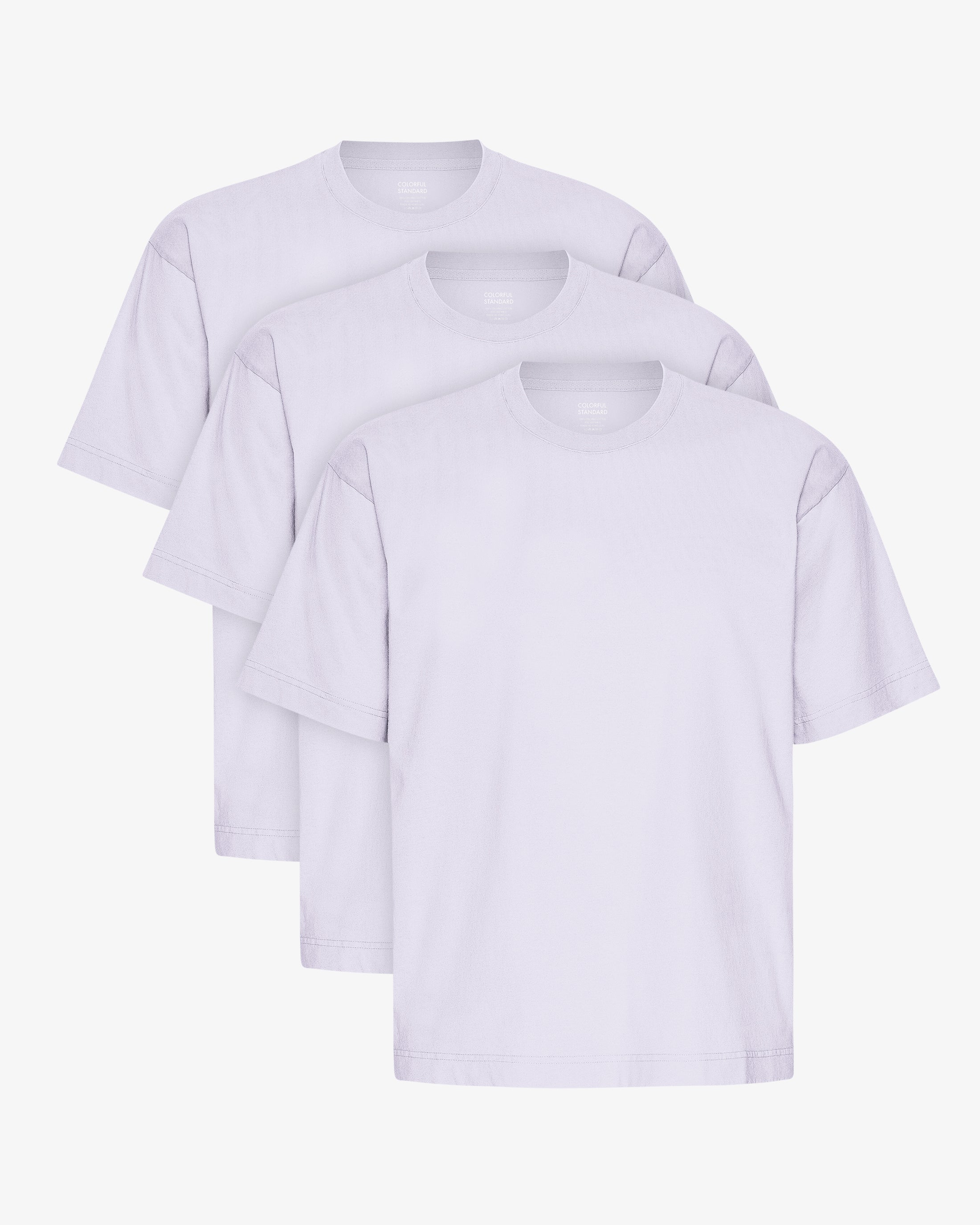 Oversized Organic T-Shirt - Soft Lavender (3-Pack)