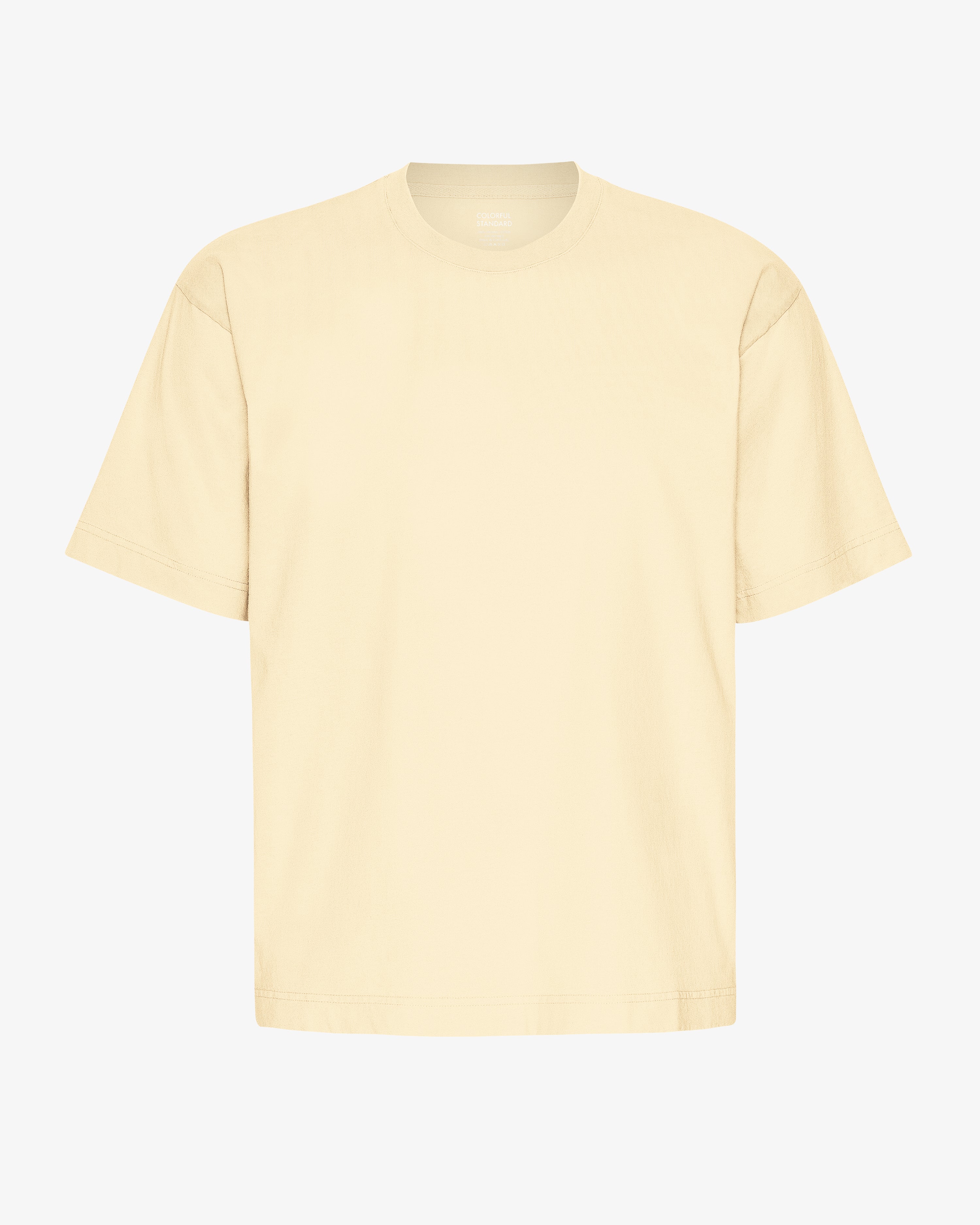 Oversized Organic T-Shirt - Soft Yellow