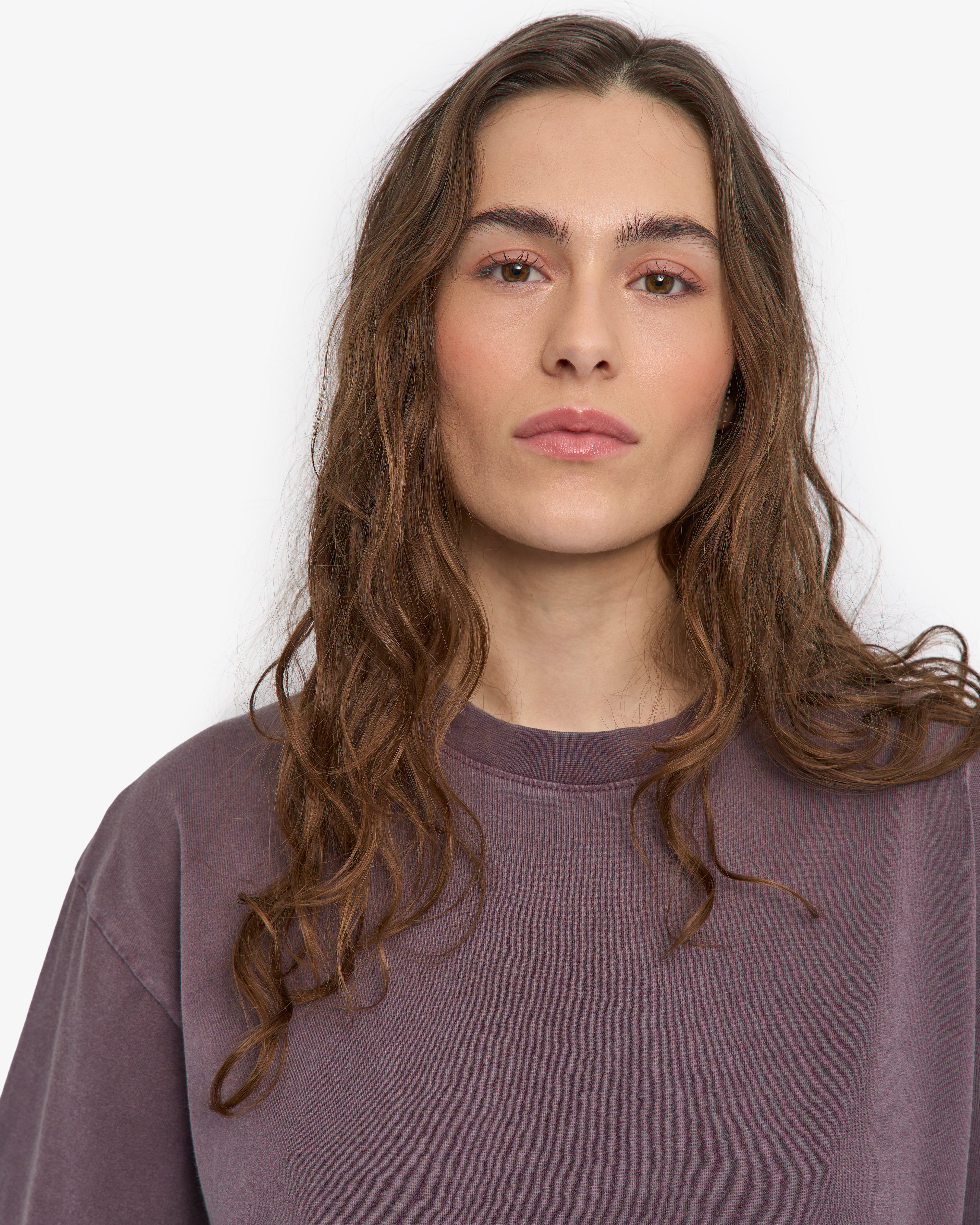 Oversized Organic T-Shirt - Faded Grape