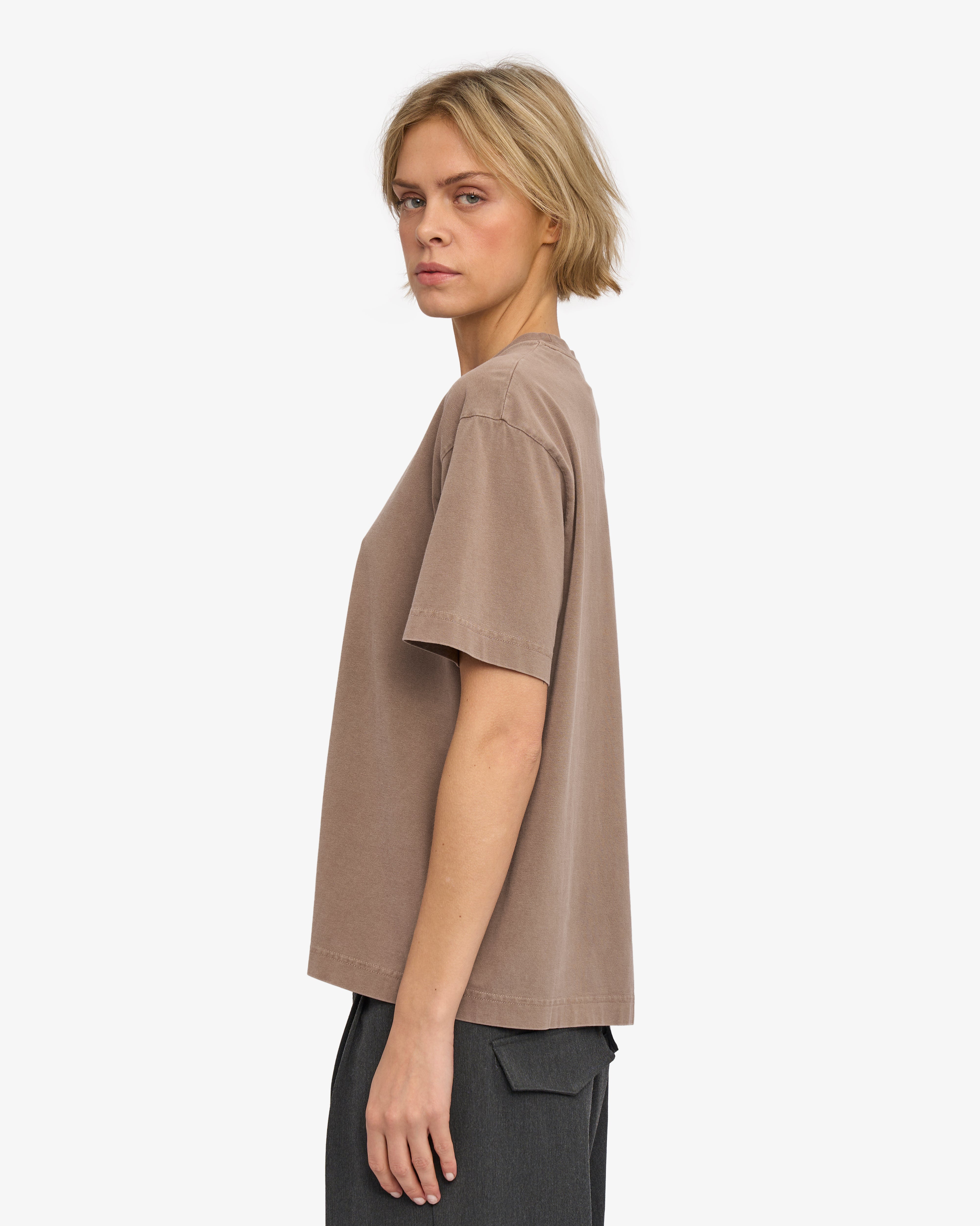 Oversized Organic T-Shirt - Faded Khaki