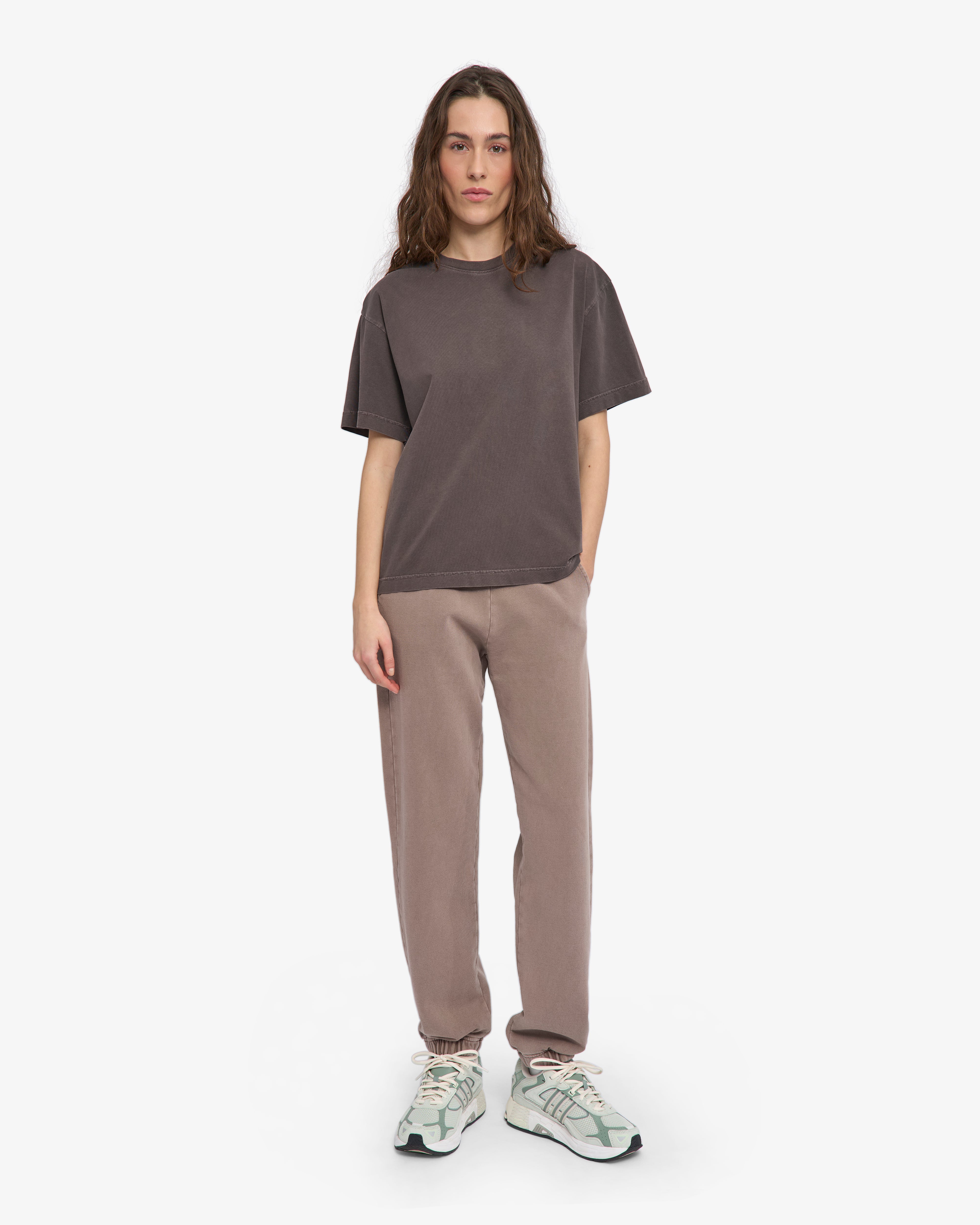 Oversized Organic T-Shirt - Faded Mud