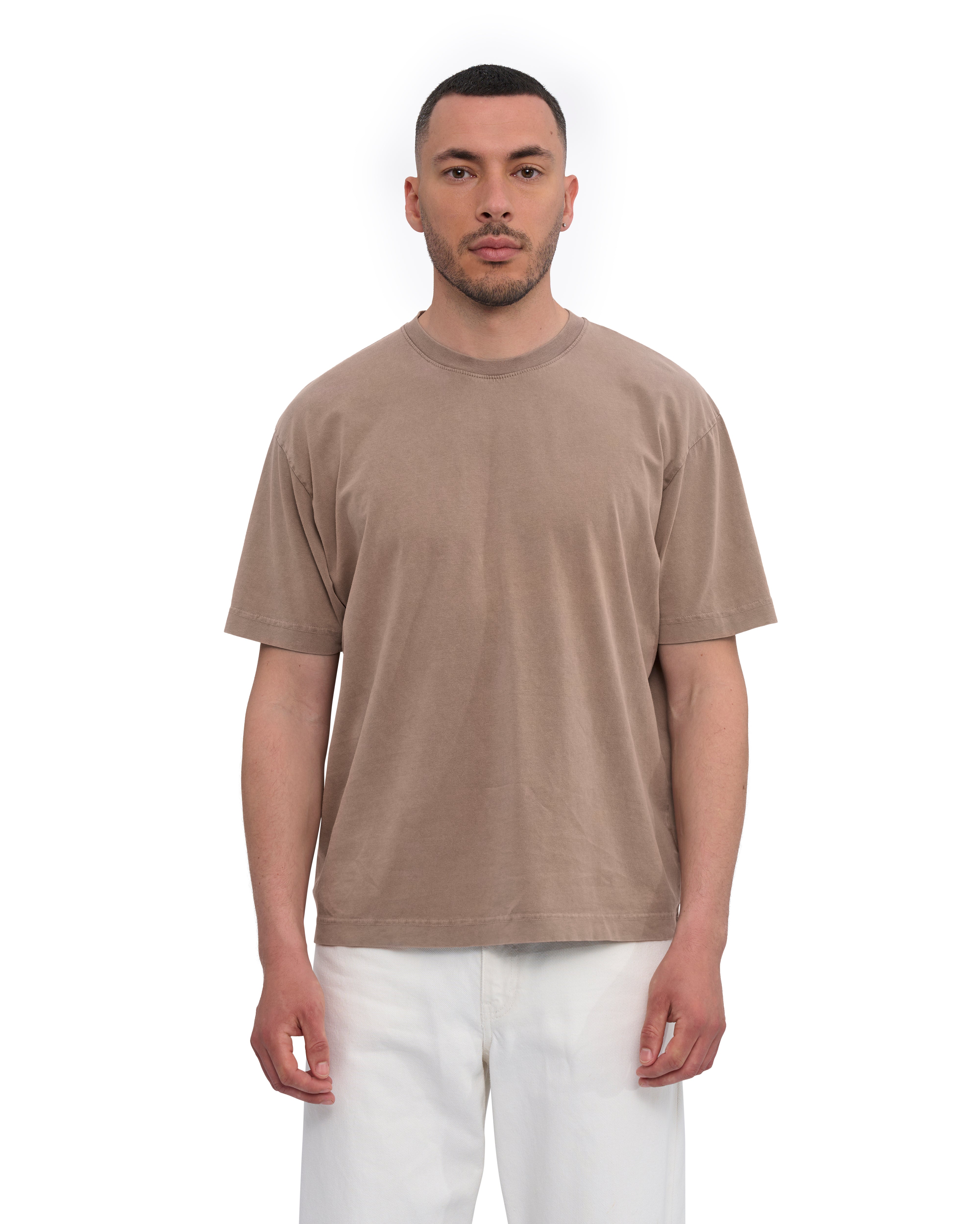 Oversized Organic T-Shirt - Faded Khaki