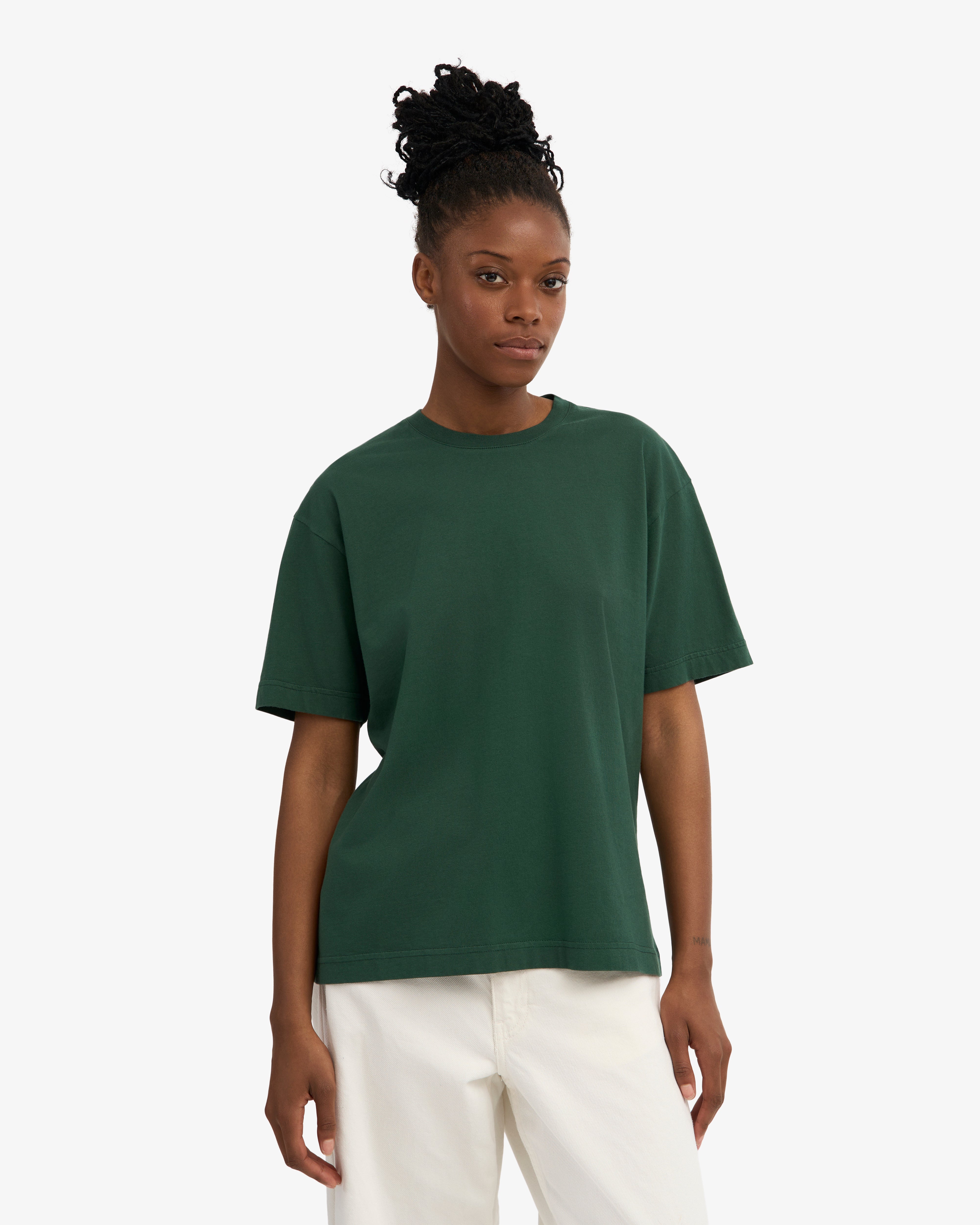 Oversized Organic T-Shirt - Emerald Green