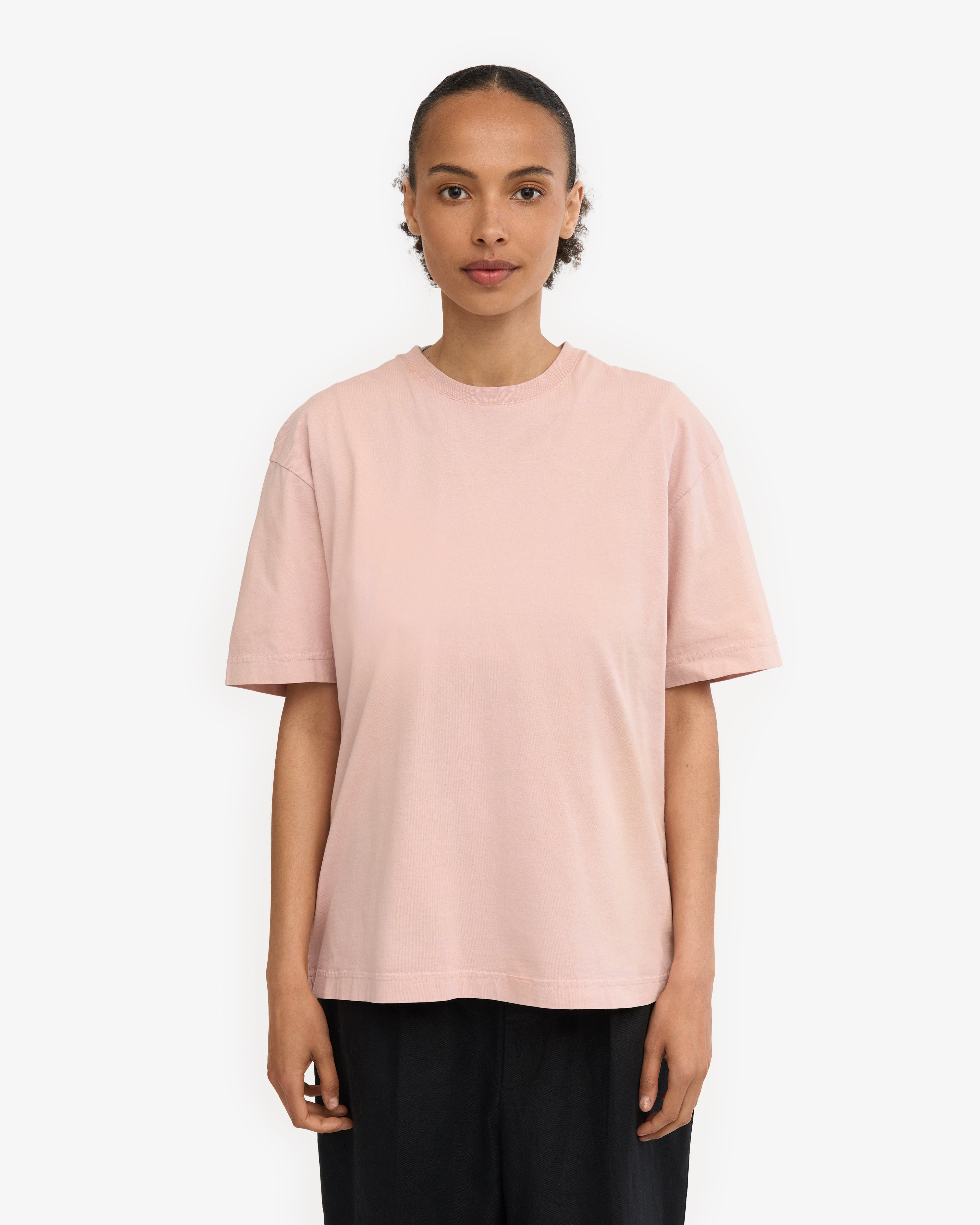 Oversized Organic T-Shirt - Faded Pink