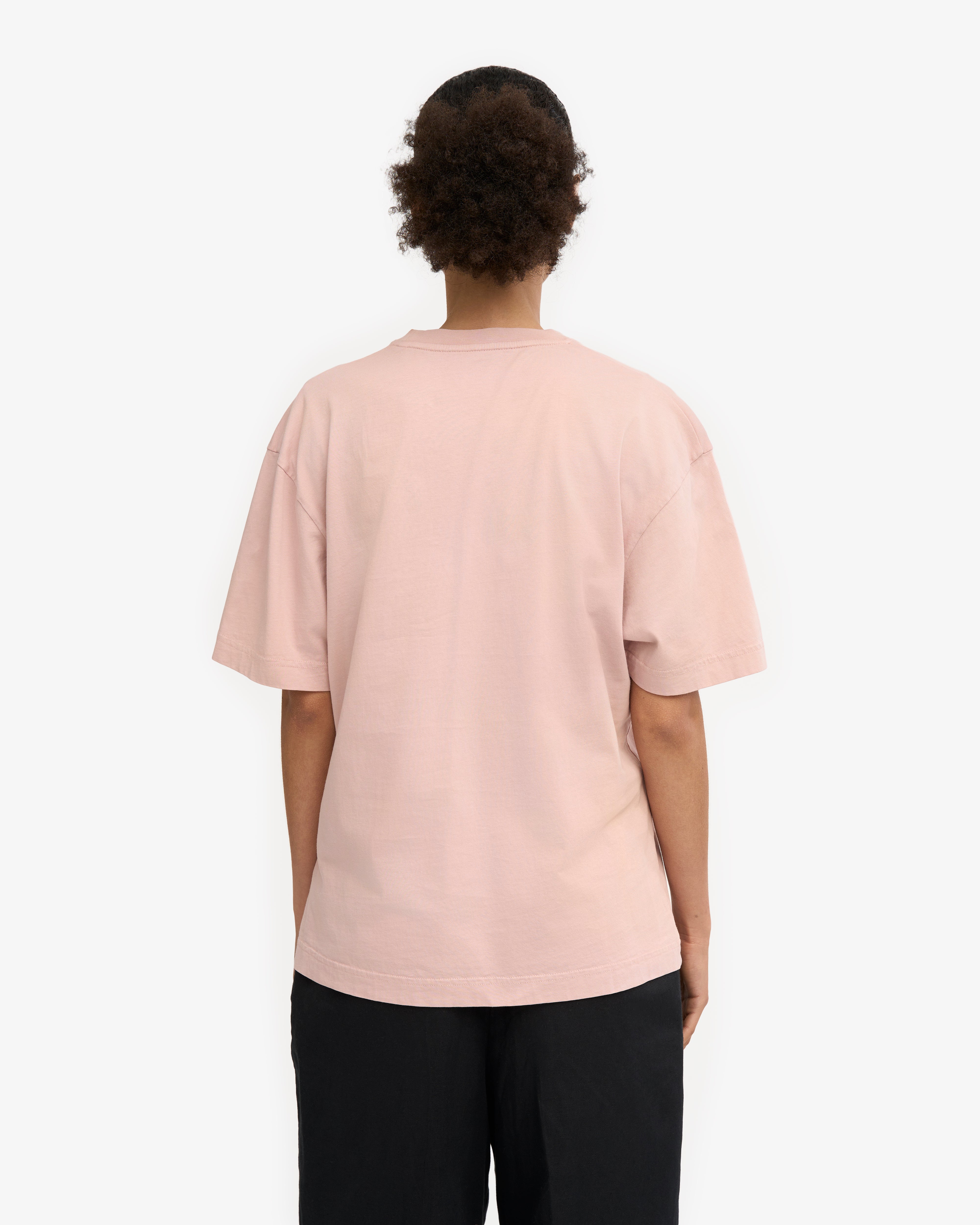 Oversized Organic T-Shirt - Faded Pink