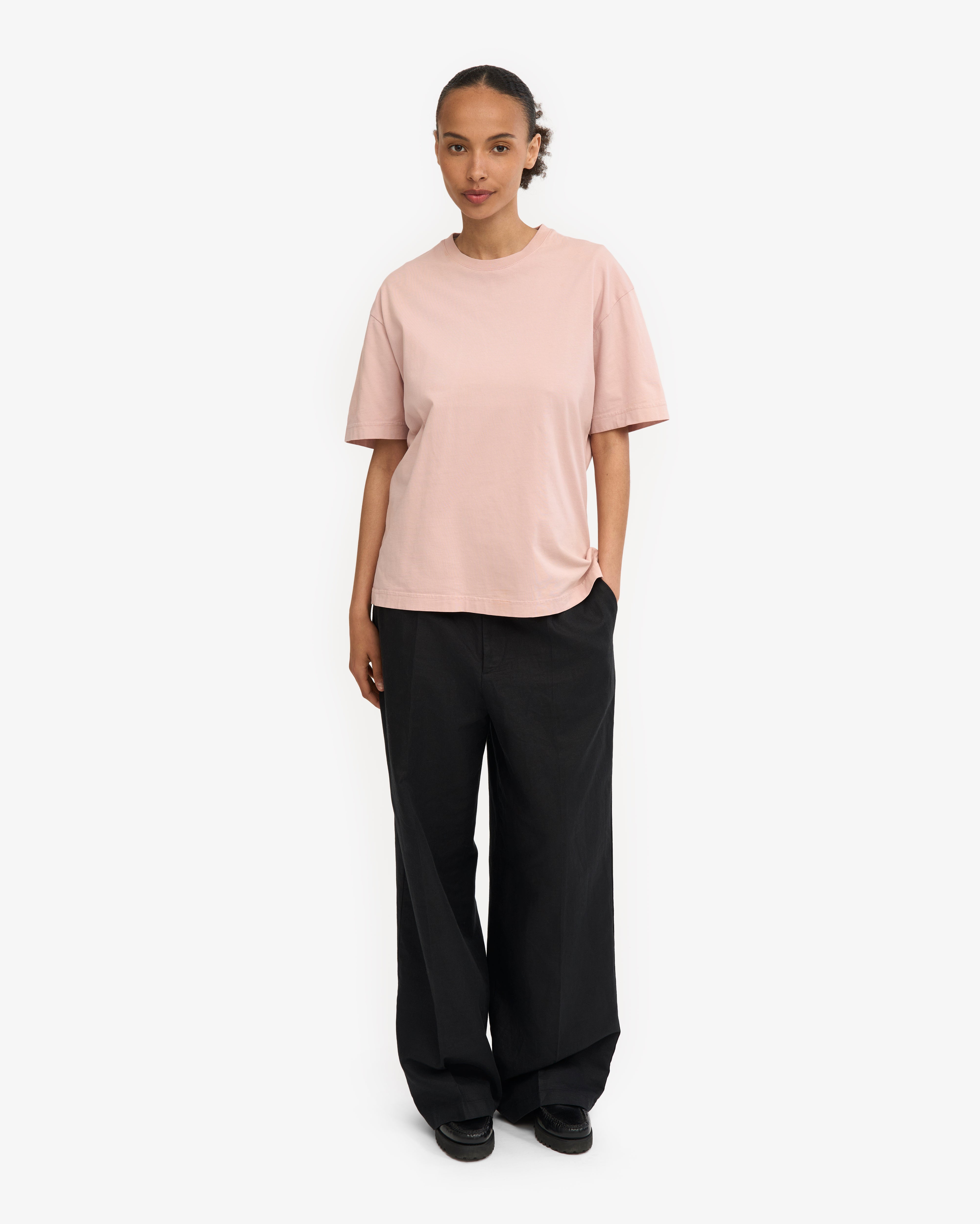 Oversized Organic T-Shirt - Faded Pink