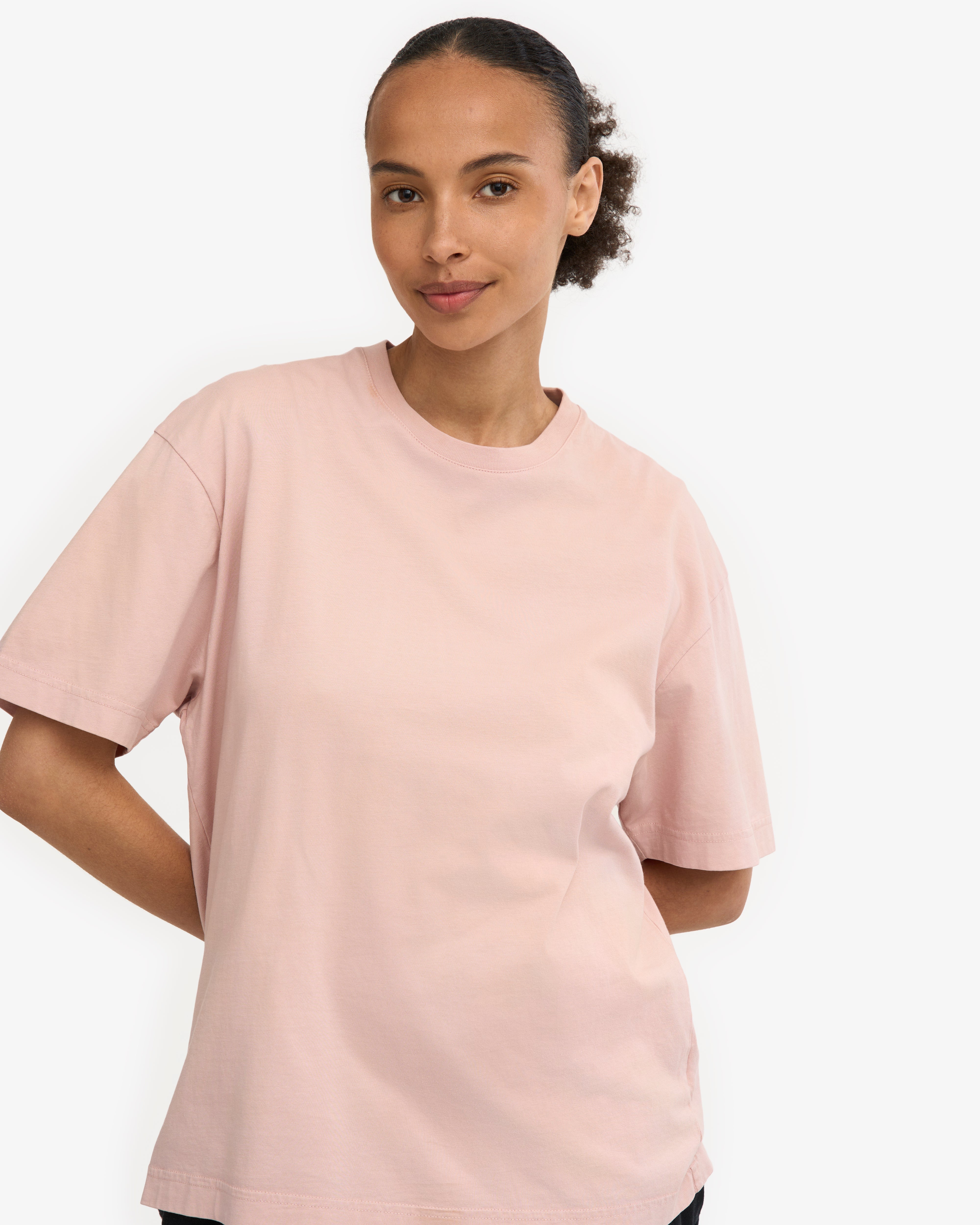 Oversized Organic T-Shirt - Faded Pink