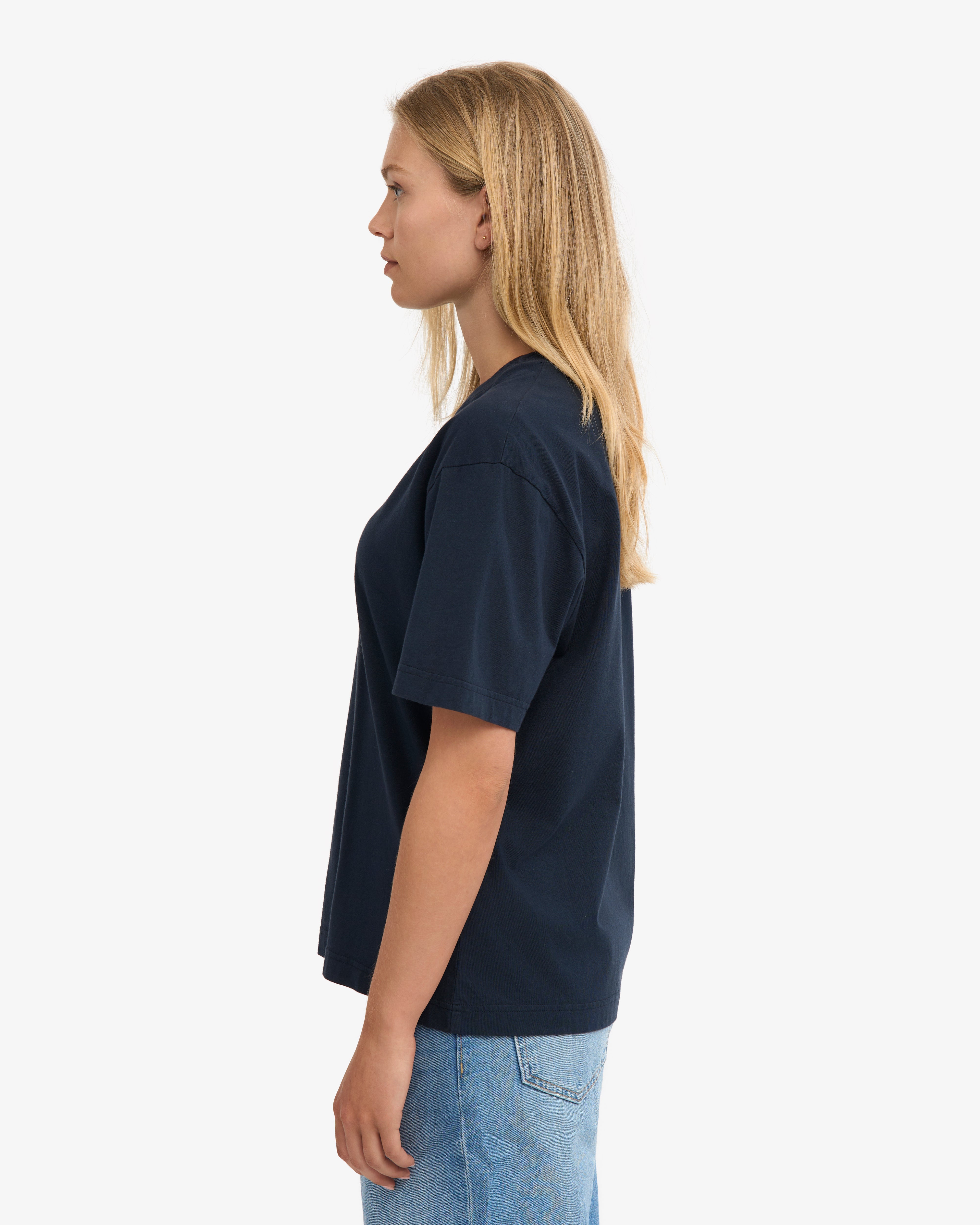 Oversized Organic T-Shirt - Navy Blue (3-Pack)