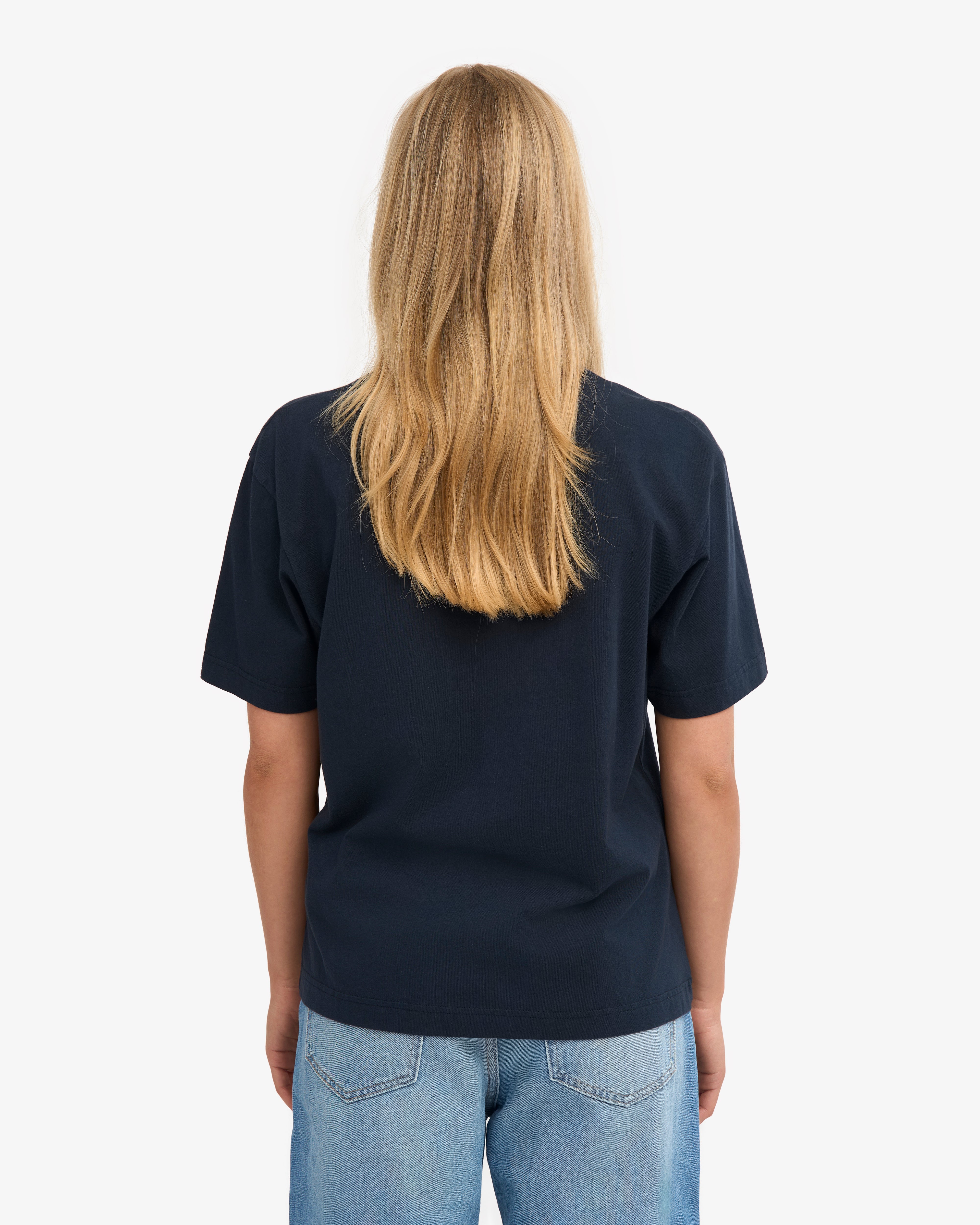 Oversized Organic T-Shirt - Navy Blue (3-Pack)