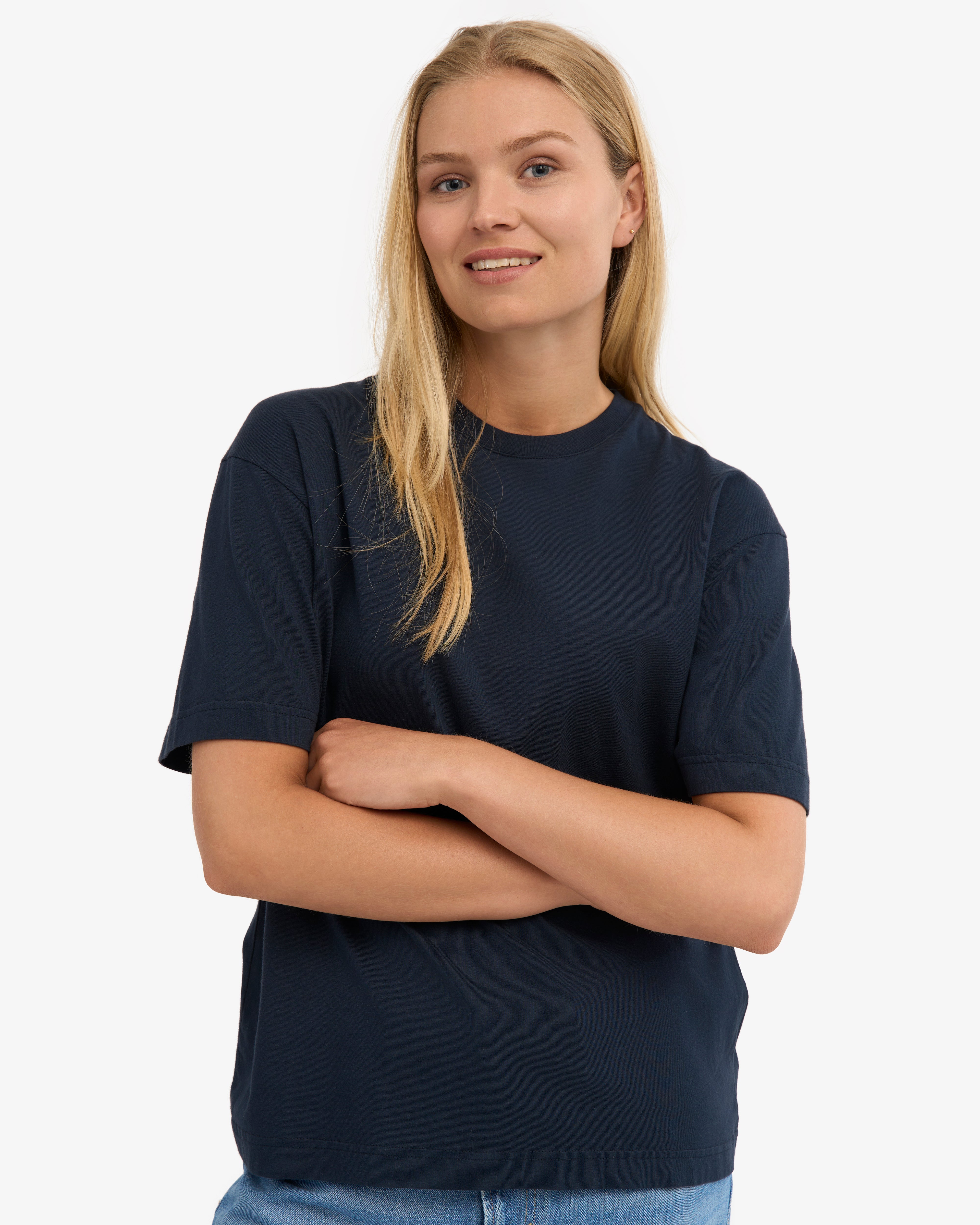 Oversized Organic T-Shirt - Navy Blue (3-Pack)