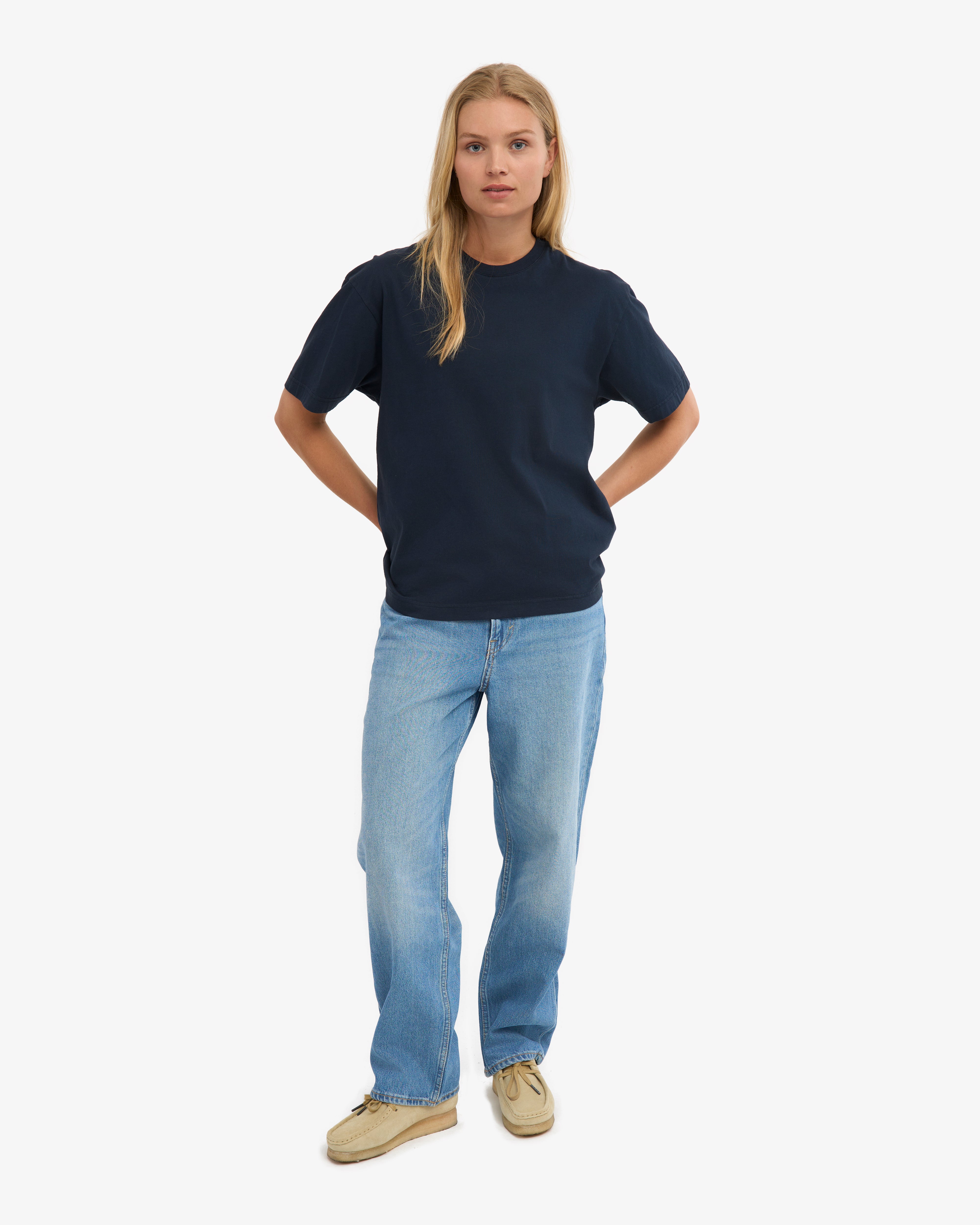 Oversized Organic T-Shirt - Navy Blue (3-Pack)