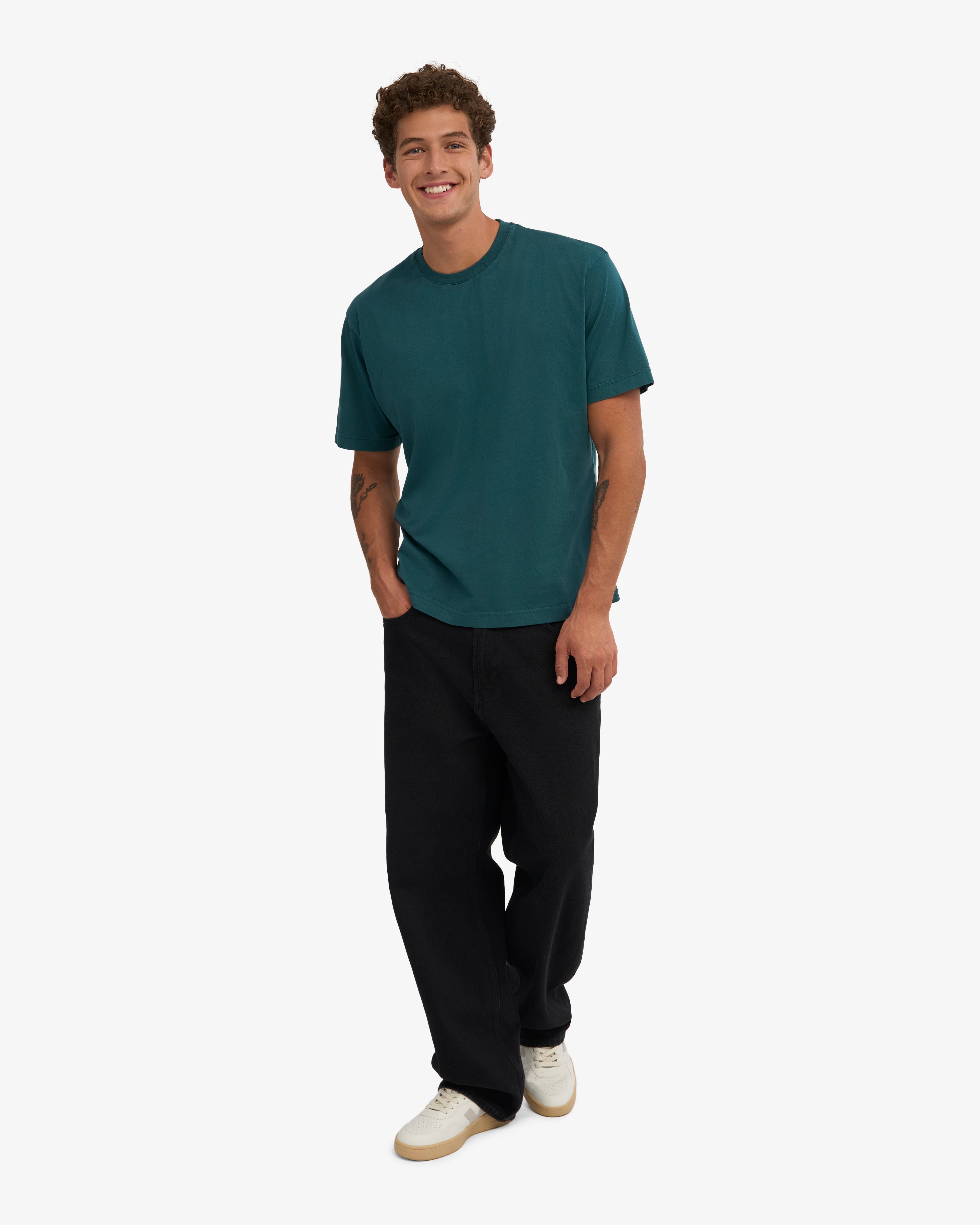 Oversized Organic T-Shirt - Ocean Green