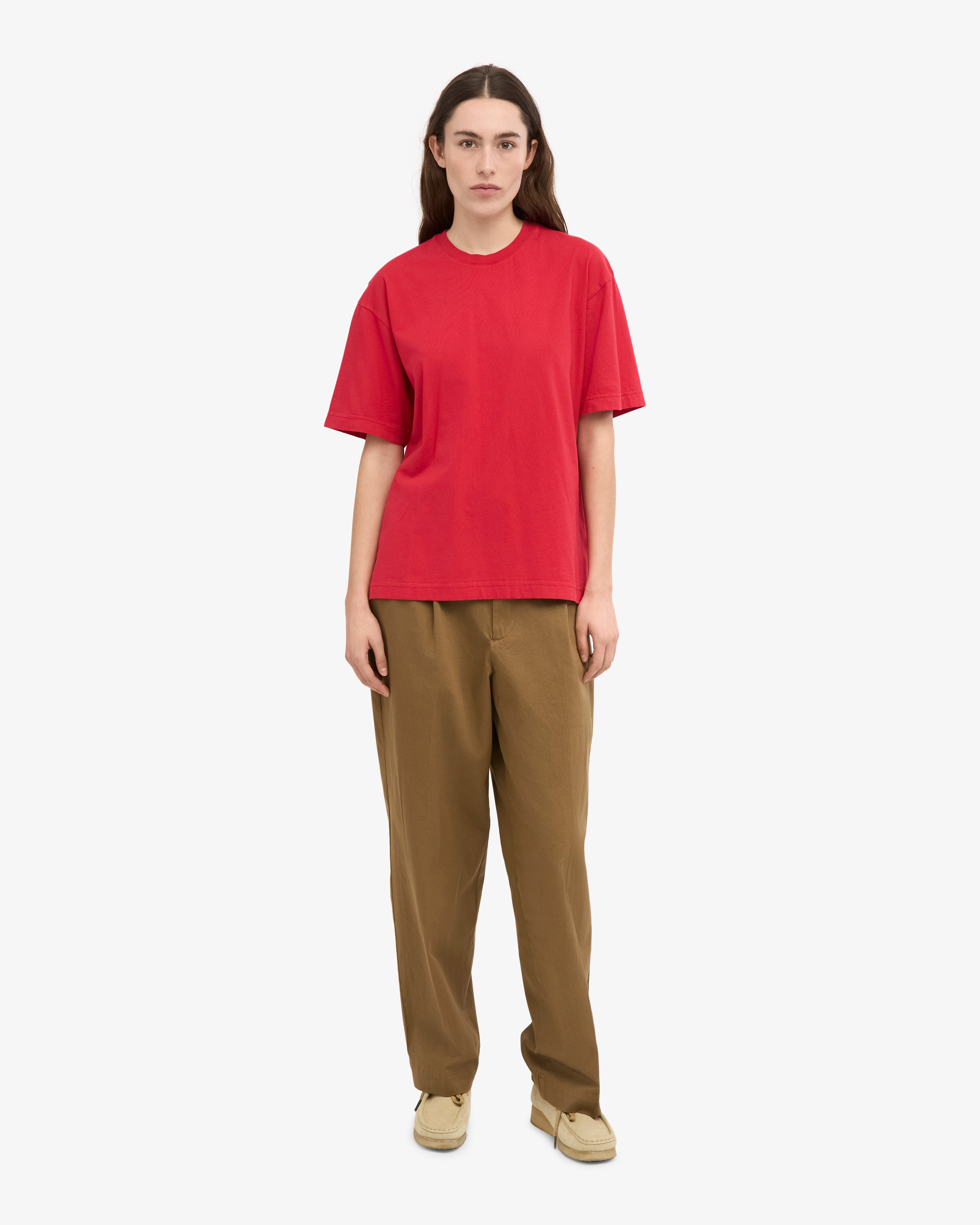 Oversized Organic T-Shirt - Scarlet Red