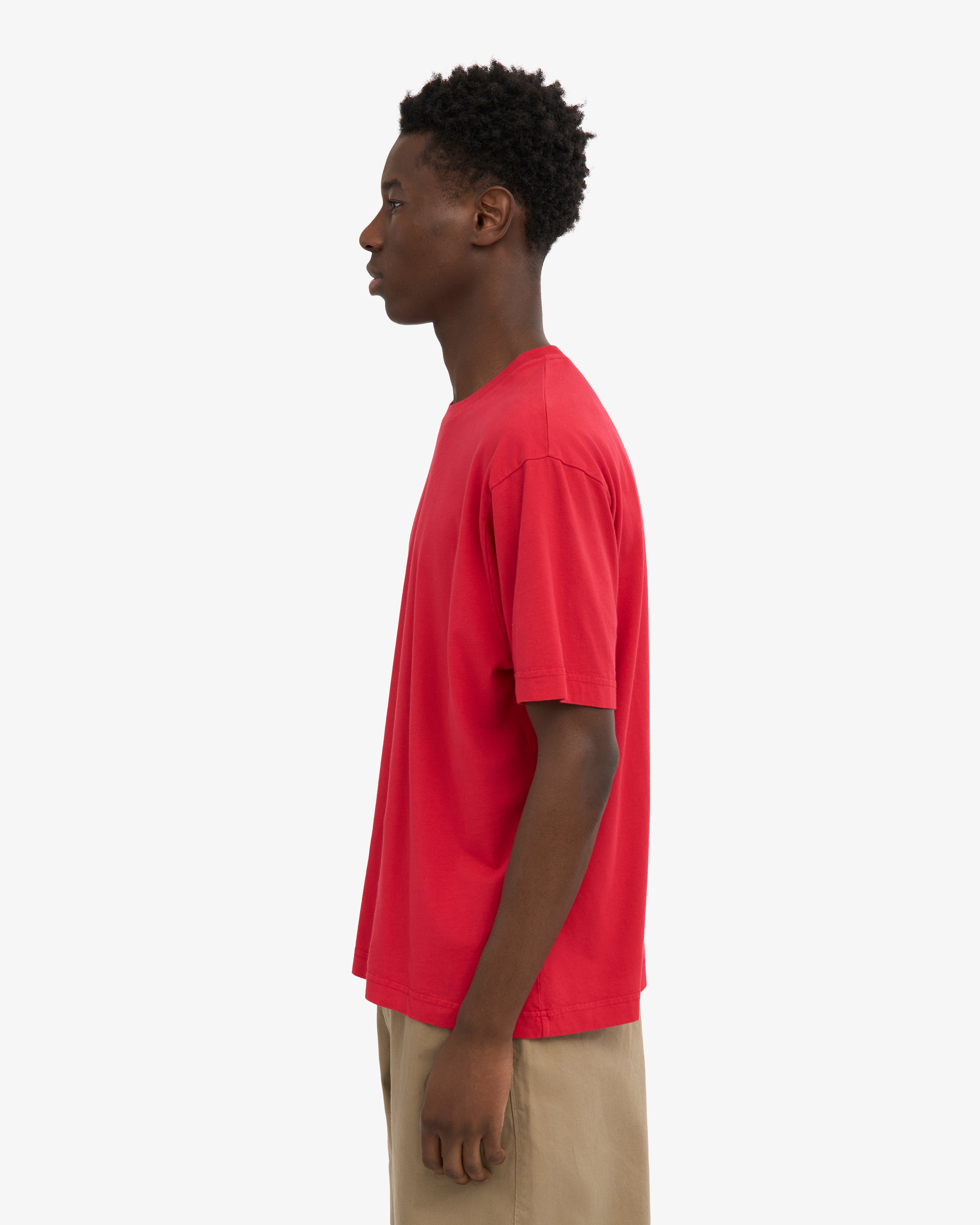 Oversized Organic T-Shirt - Scarlet Red