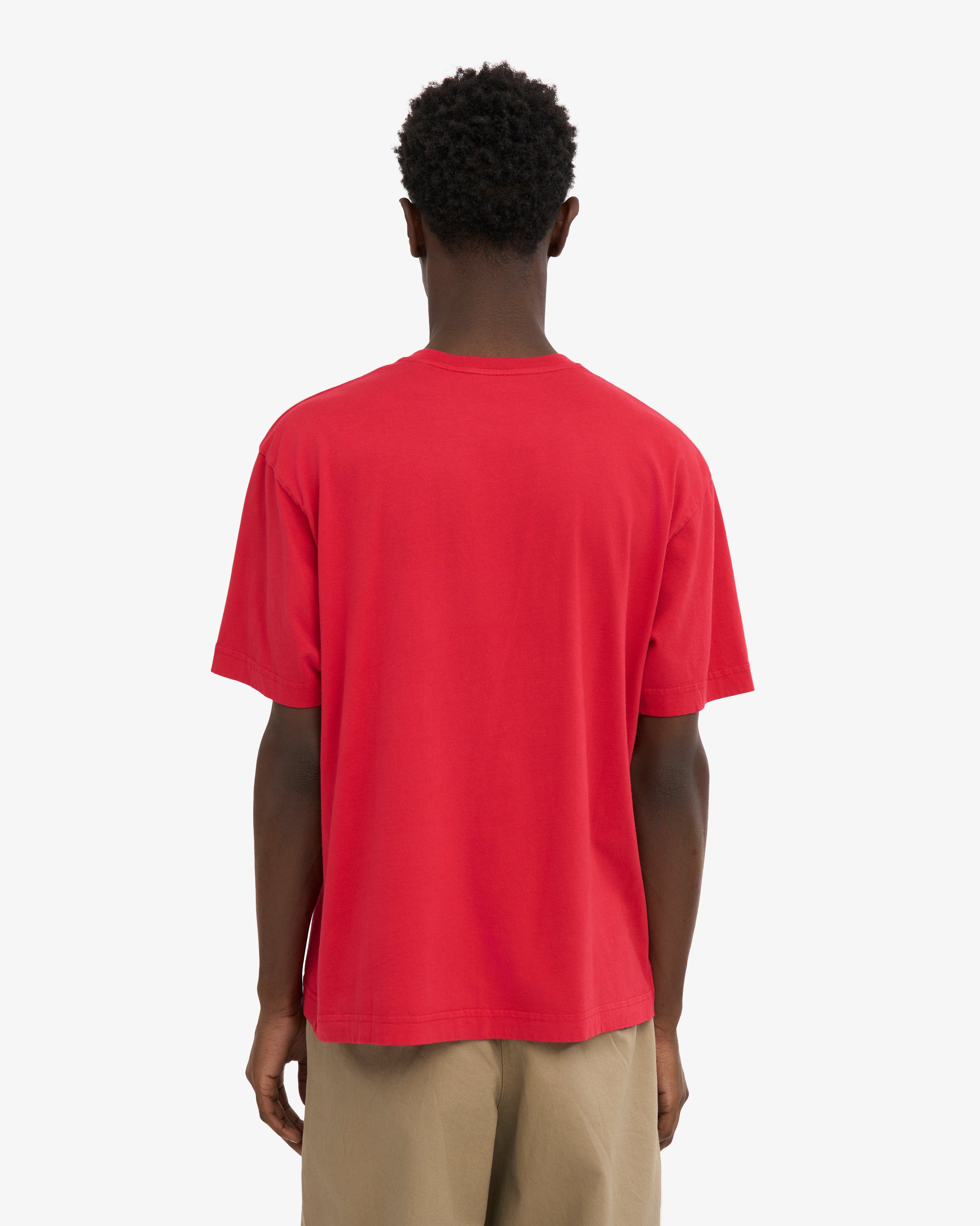Oversized Organic T-Shirt - Scarlet Red
