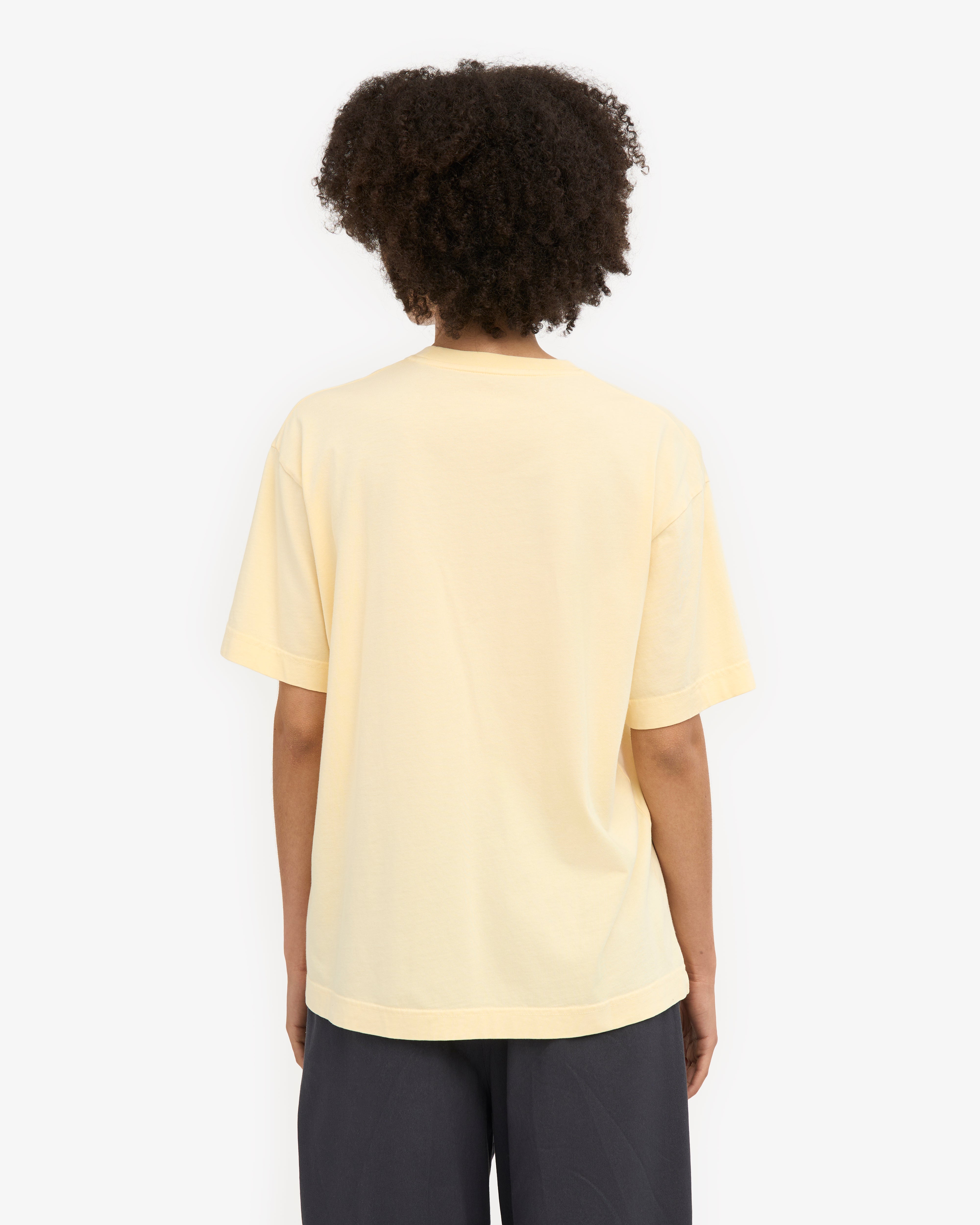 Oversized Organic T-Shirt - Soft Yellow