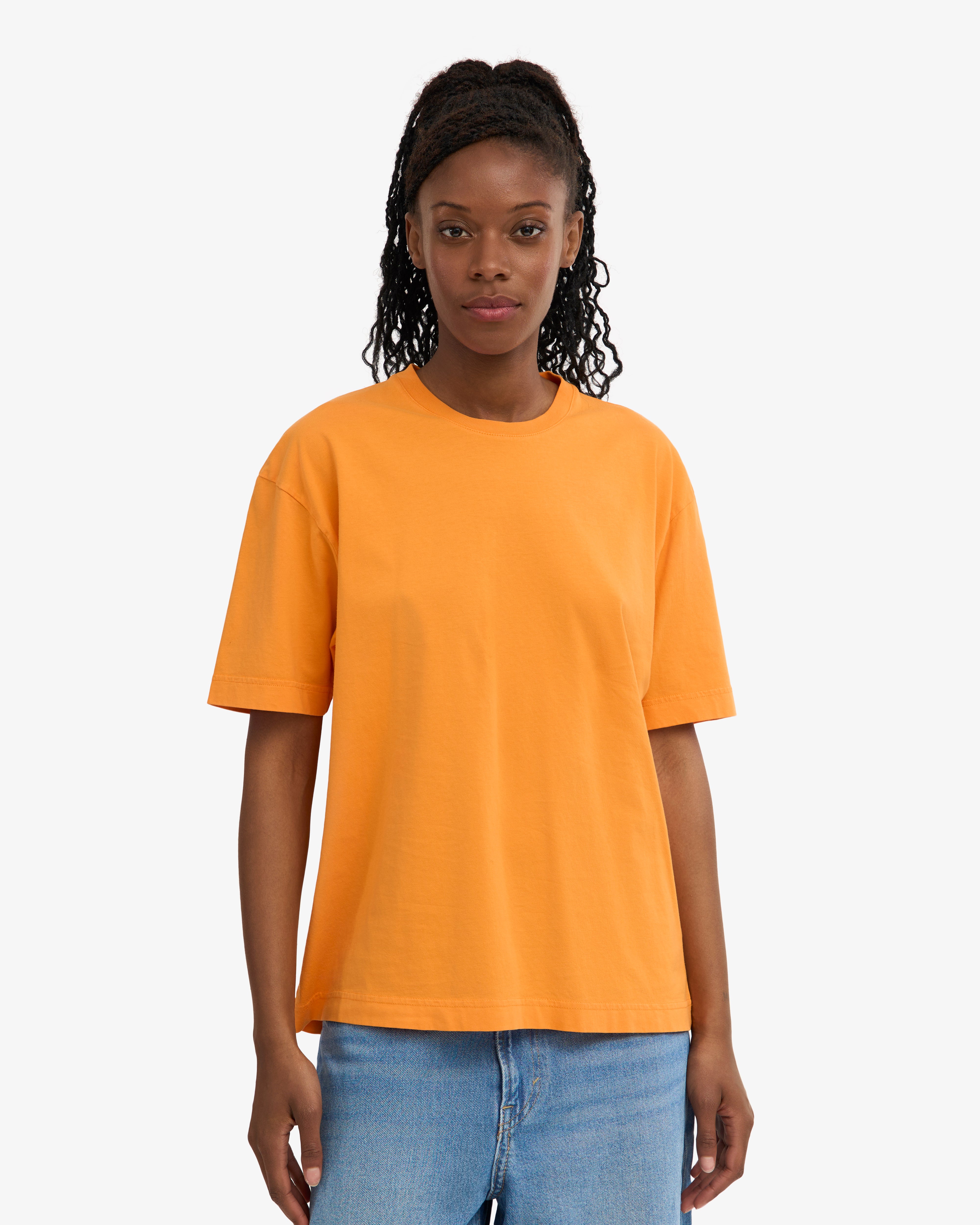 Oversized Organic T-Shirt - Sunny Orange