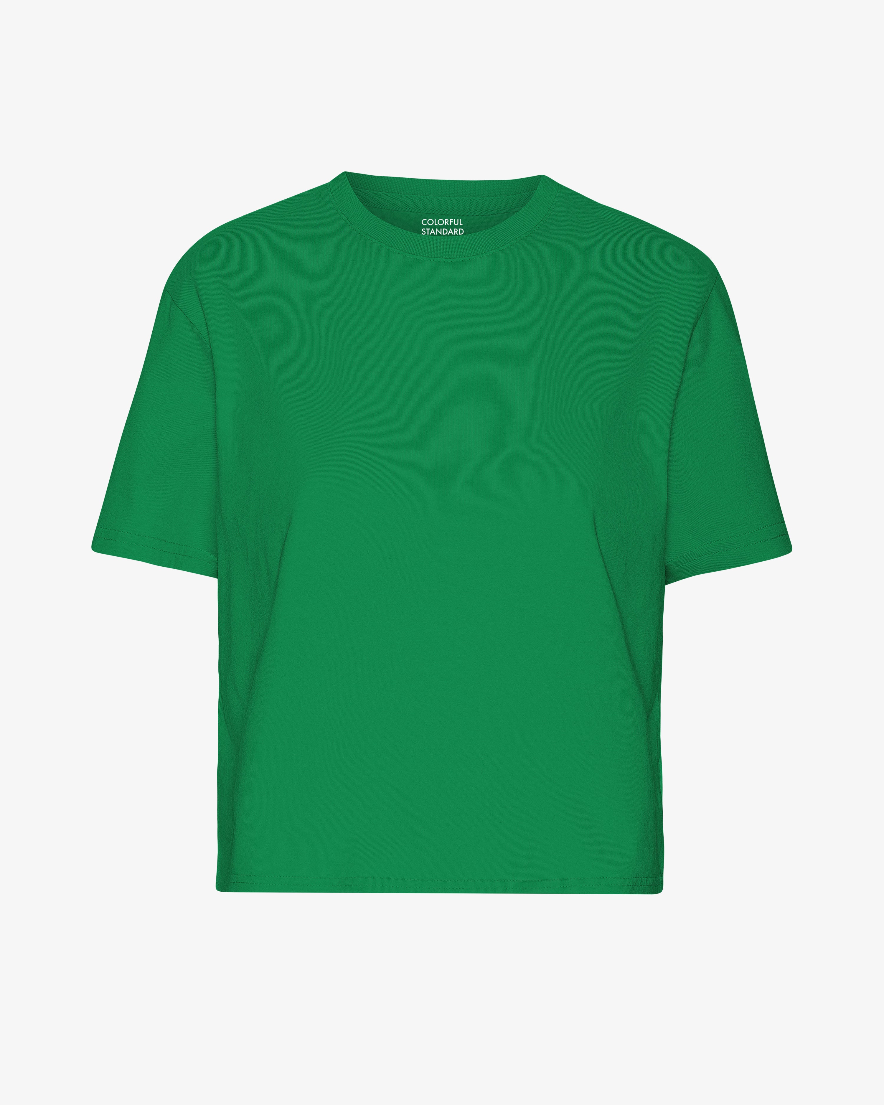Organic Boxy Crop Tee - Kelly Green