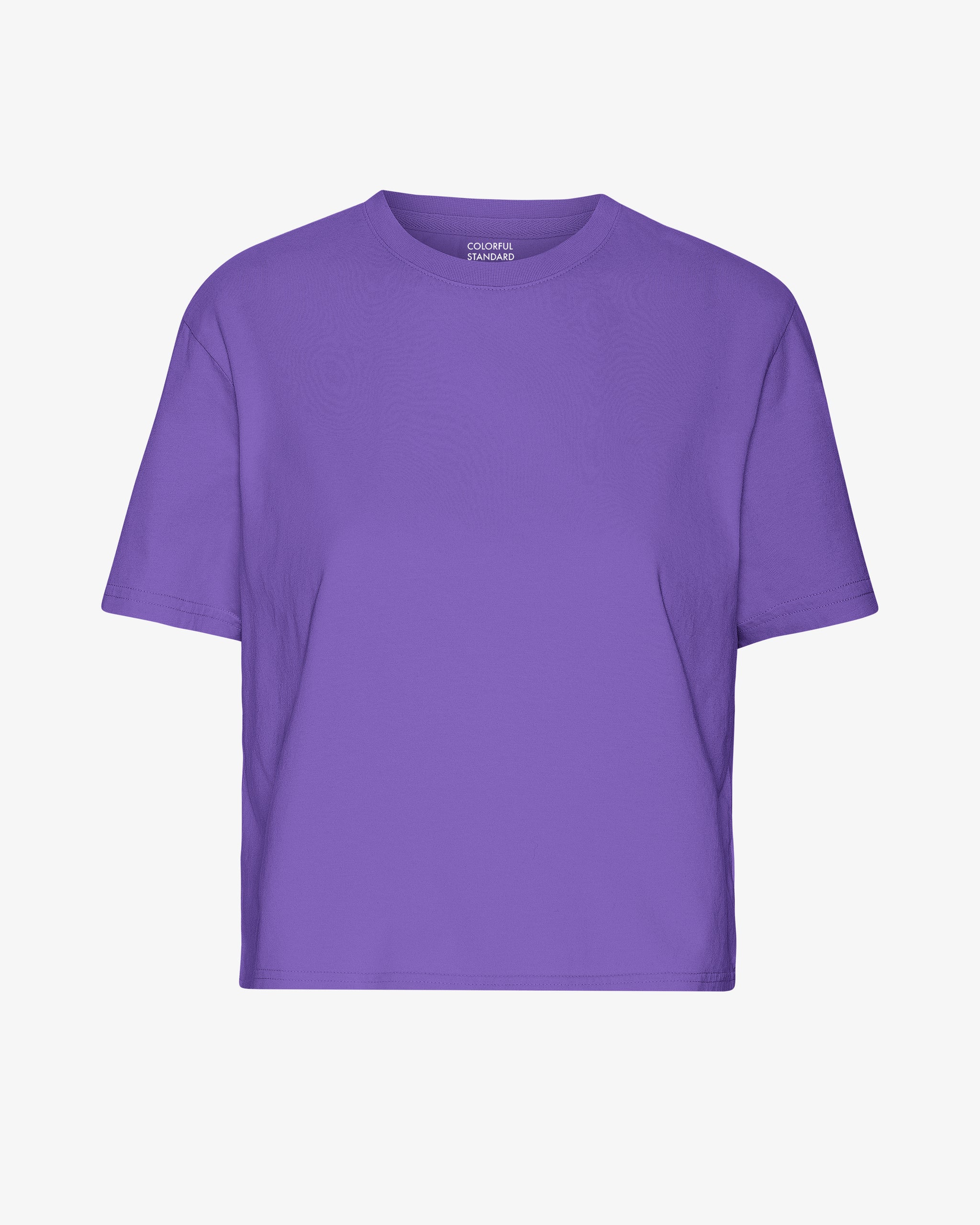 Organic Boxy Crop Tee Ultra Violet Colorful Standard