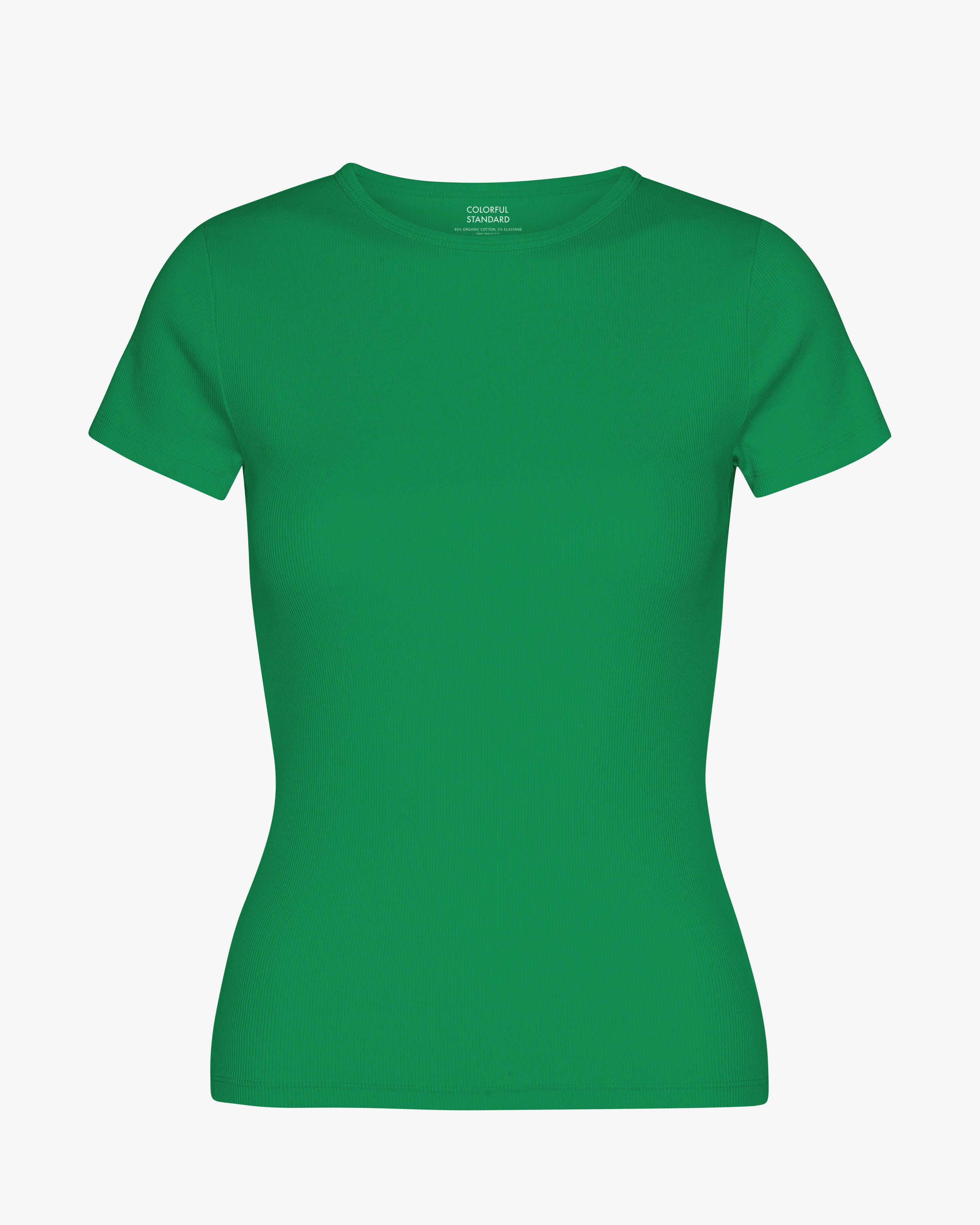 Organic Rib T-Shirt - Kelly Green