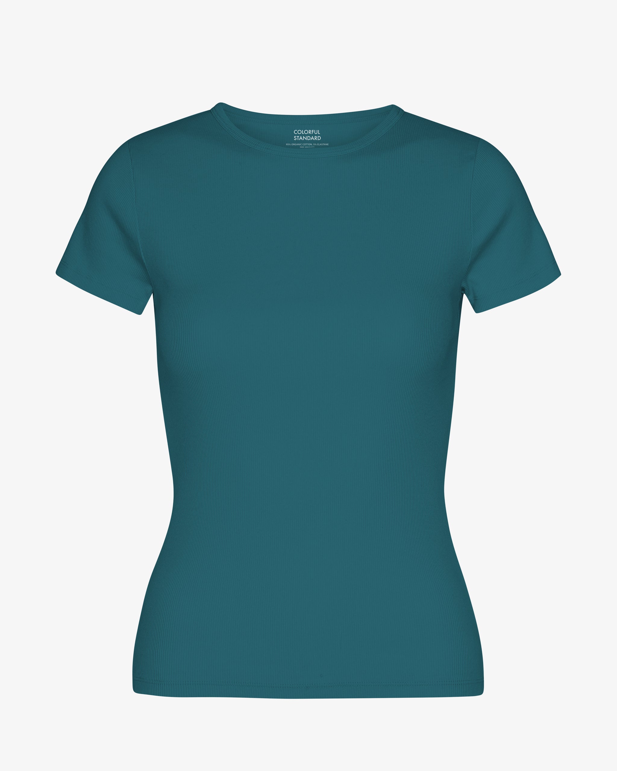 Organic Rib long sleeve T-shirt Ivory white