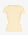 Organic Rib T-Shirt - Soft Yellow