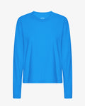 Women Organic LS T-Shirt - Pacific Blue