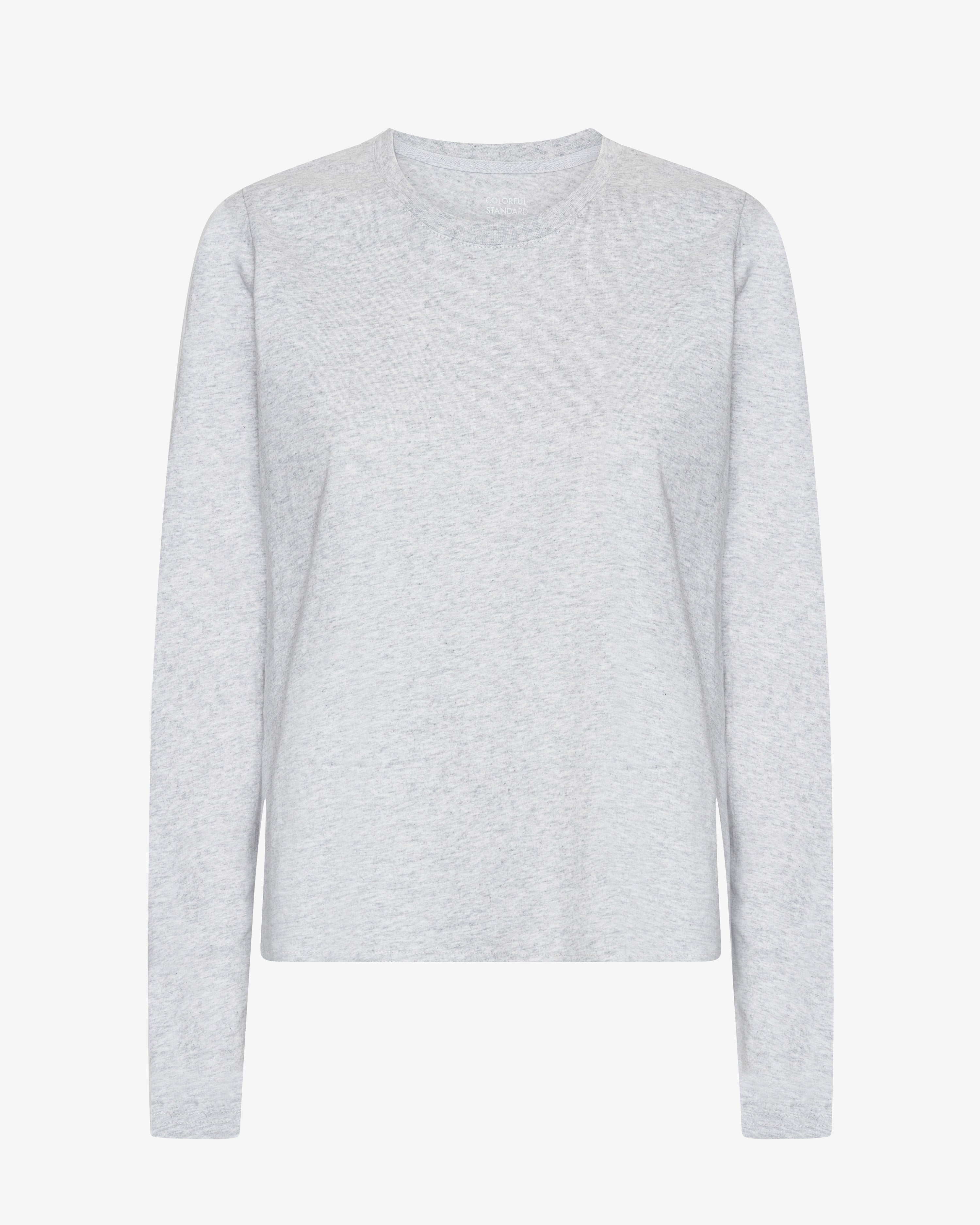 Women Organic LS T-Shirt - Snow Melange