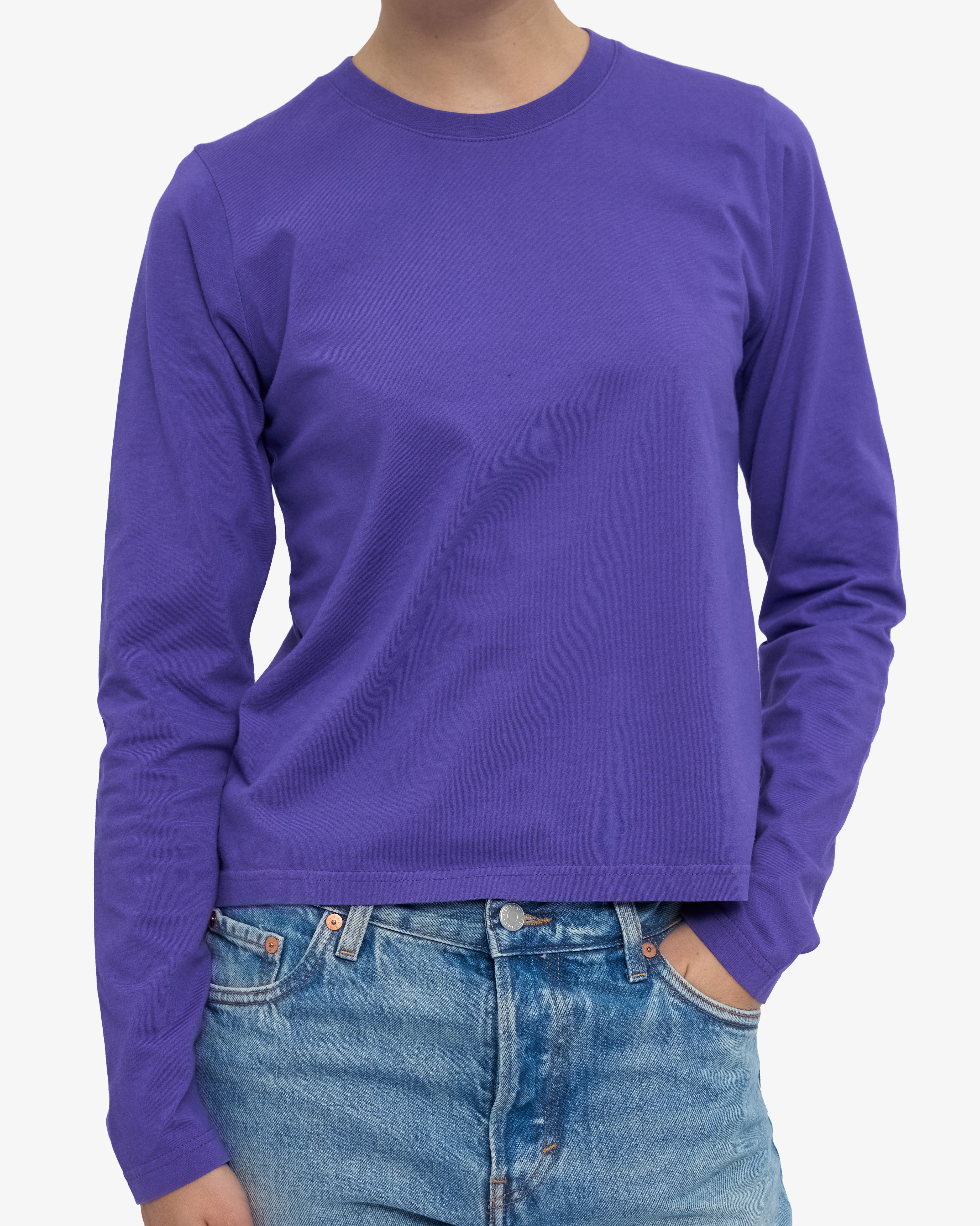 Women Organic LS T-Shirt - Ultra Violet