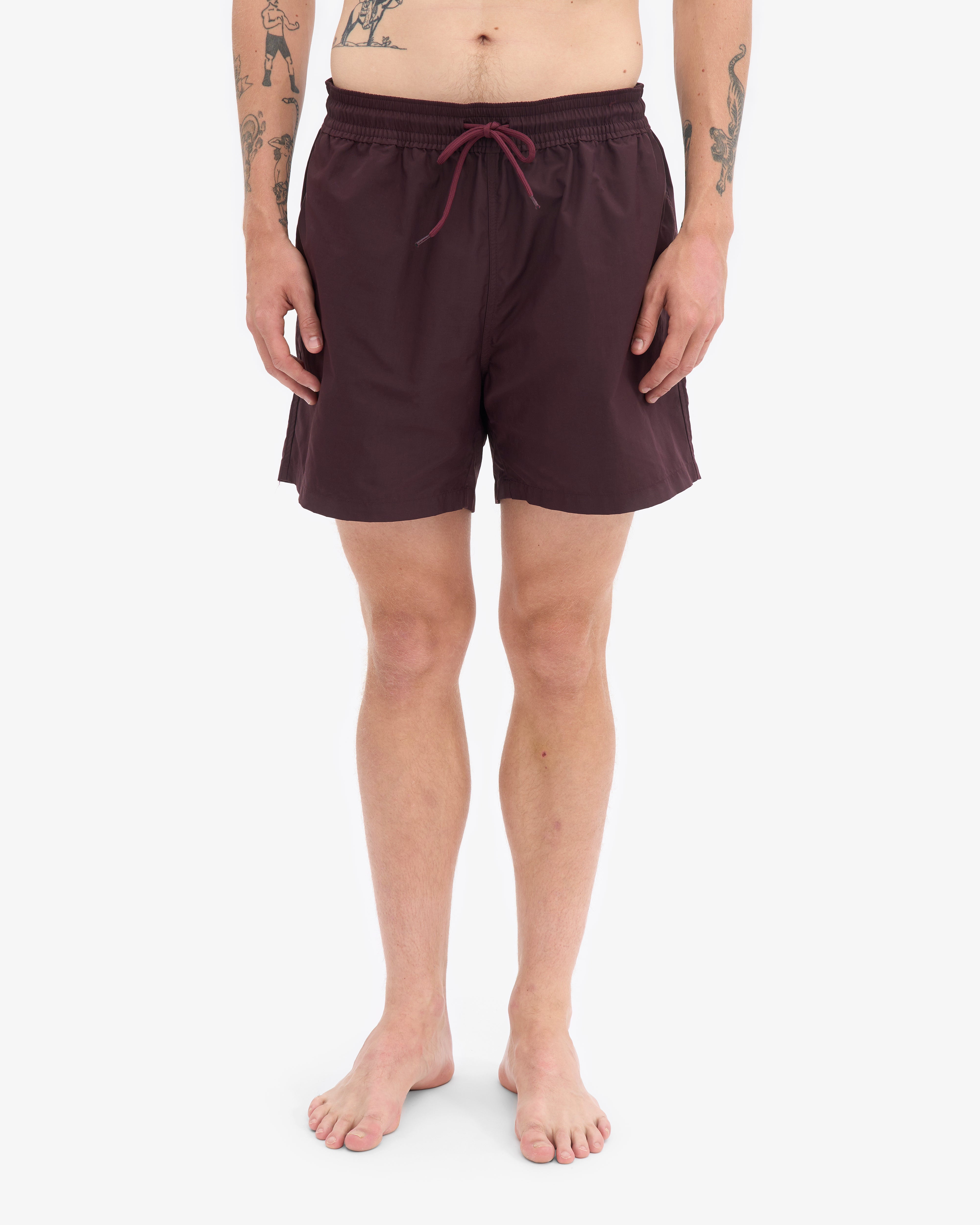Classic Swim Shorts - Oxblood Red