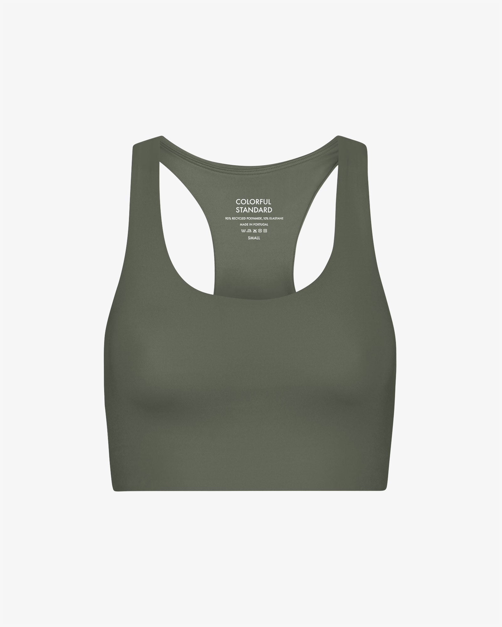 Active Cropped Bra - Dusty Olive