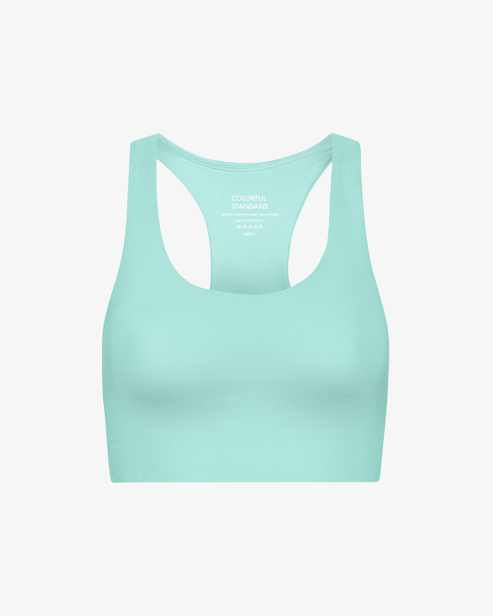 Active Cropped Bra - Teal Blue
