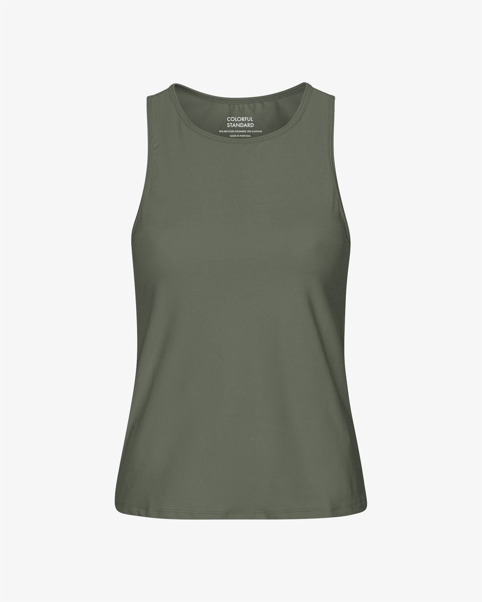 Colorful Standard Active Tank Top Dusty Olive Front