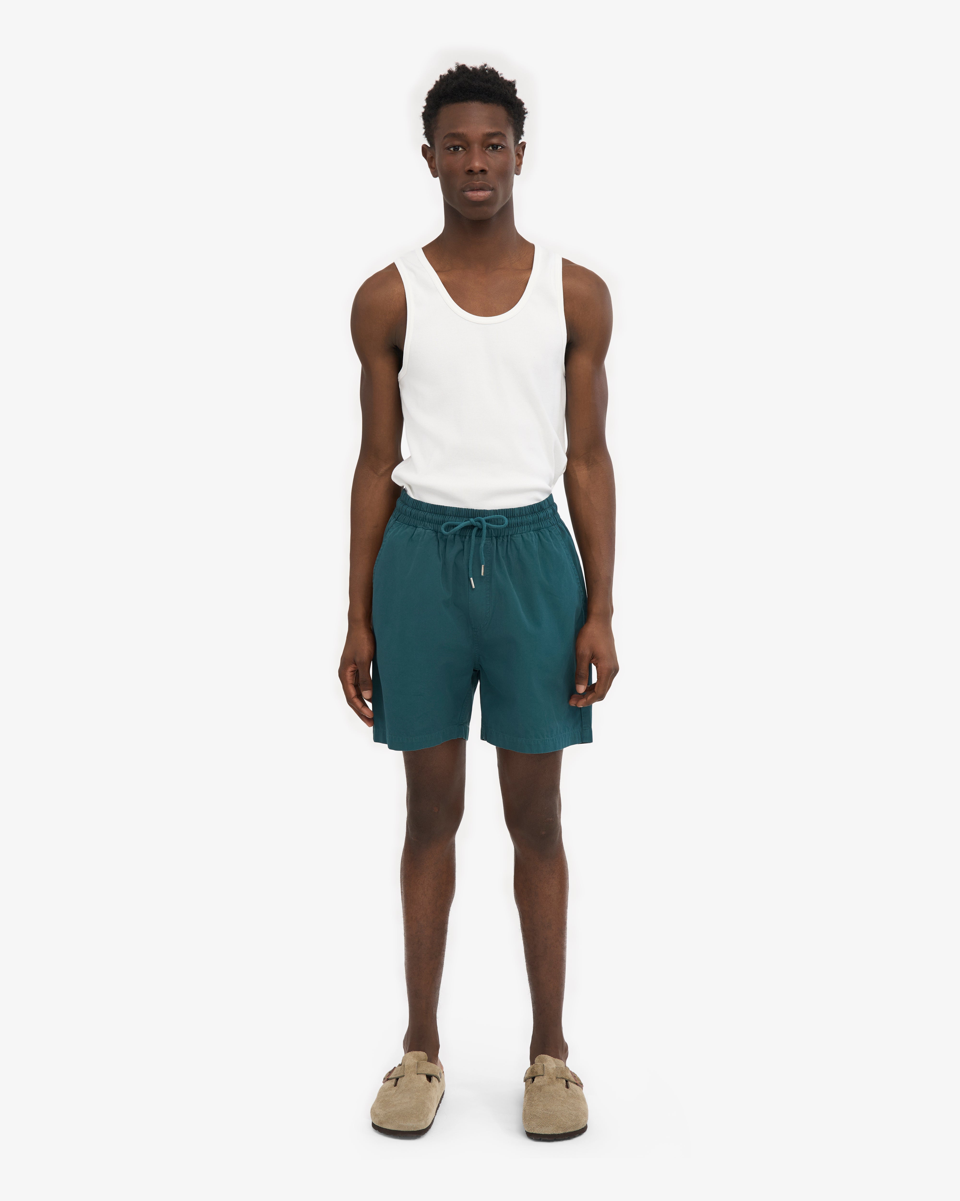 Organic Twill Shorts - Ocean Green