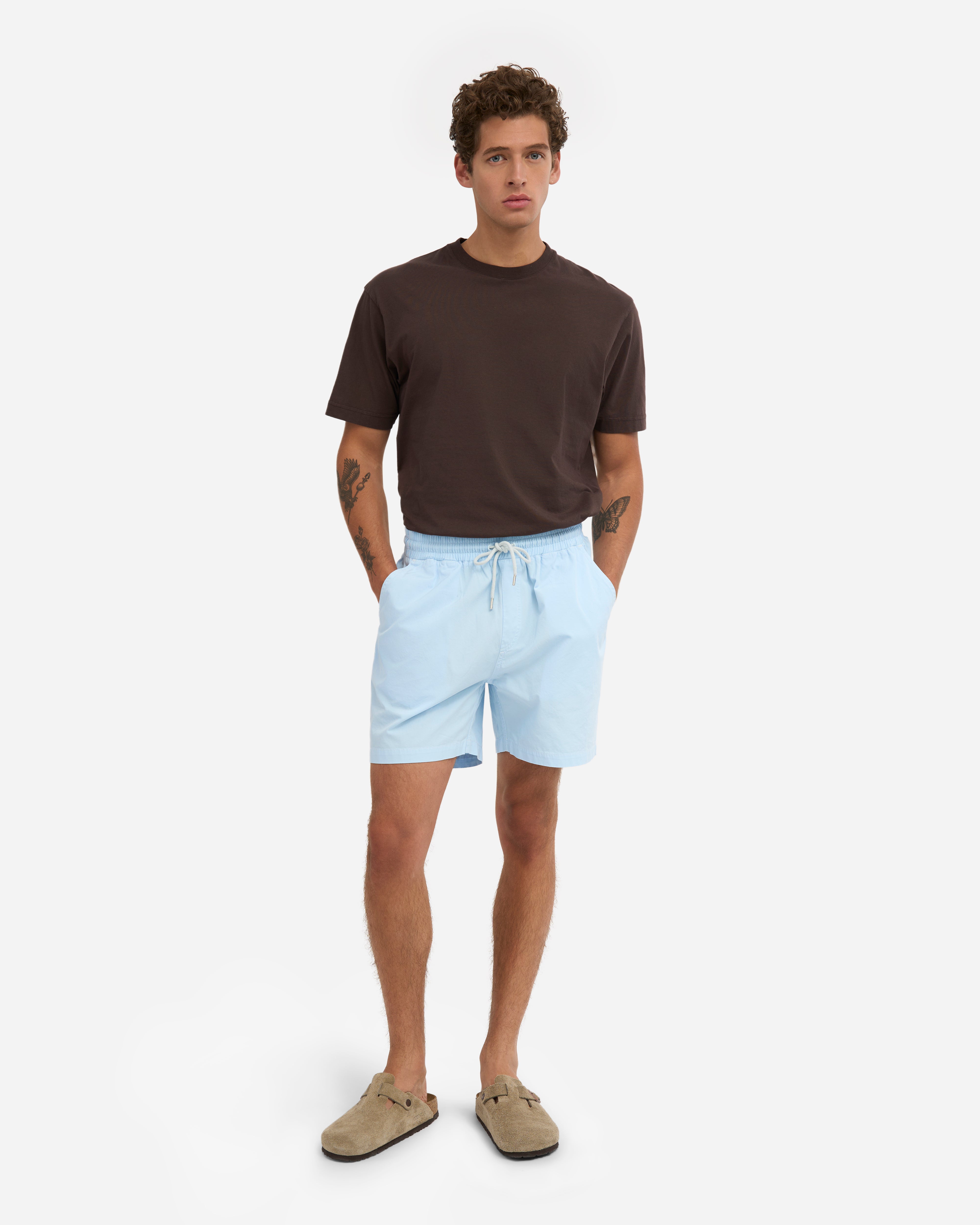 Organic Twill Shorts - Polar Blue