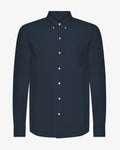 Organic Button Down Shirt - Navy Blue