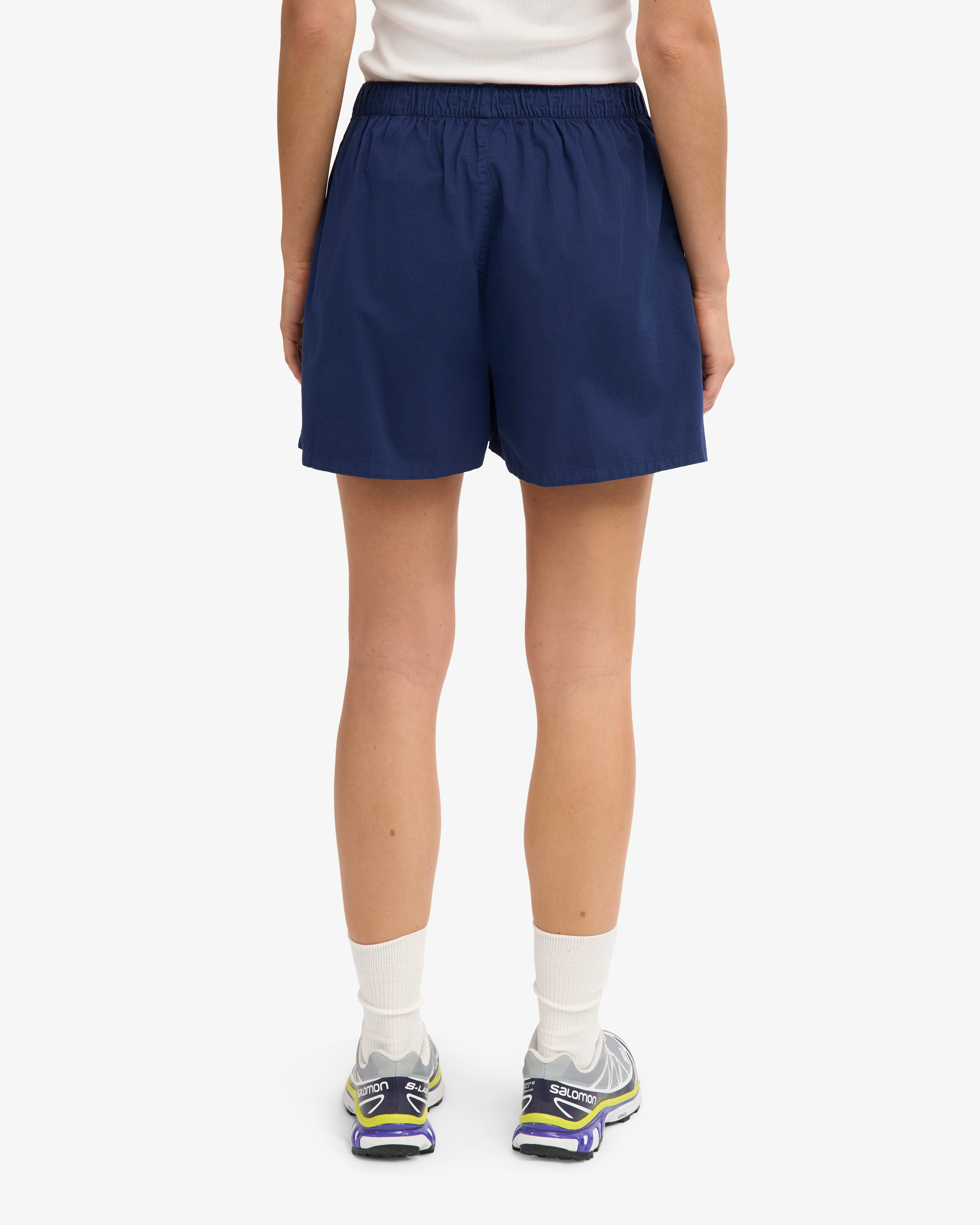 Women Organic Twill Shorts - Marine Blue