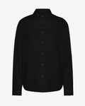 Organic Oversized Shirt - Deep Black