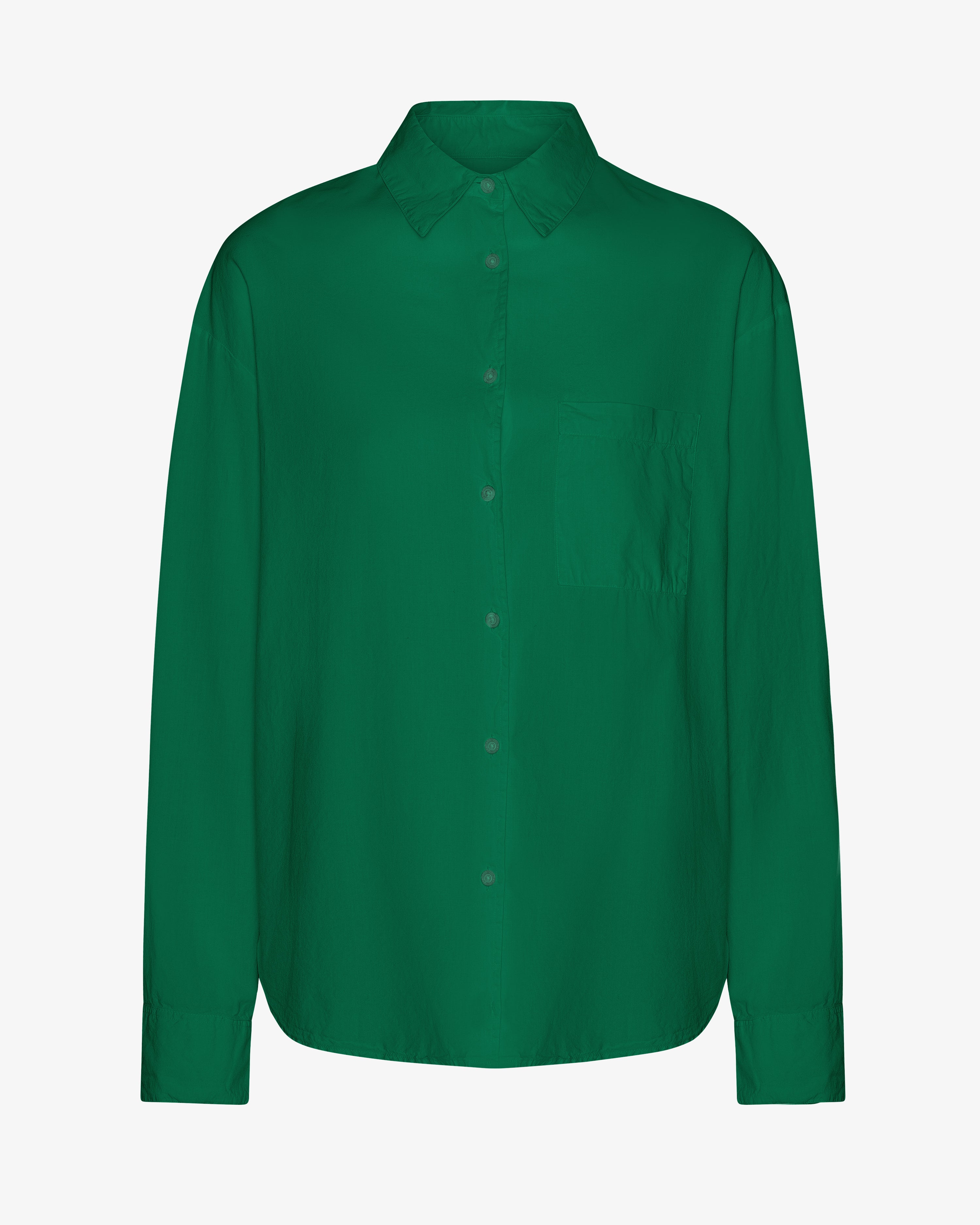 Organic Oversized Shirt - Kelly Green