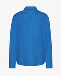 Organic Oversized Shirt - Pacific Blue