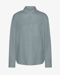 Organic Oversized Shirt - Steel Blue