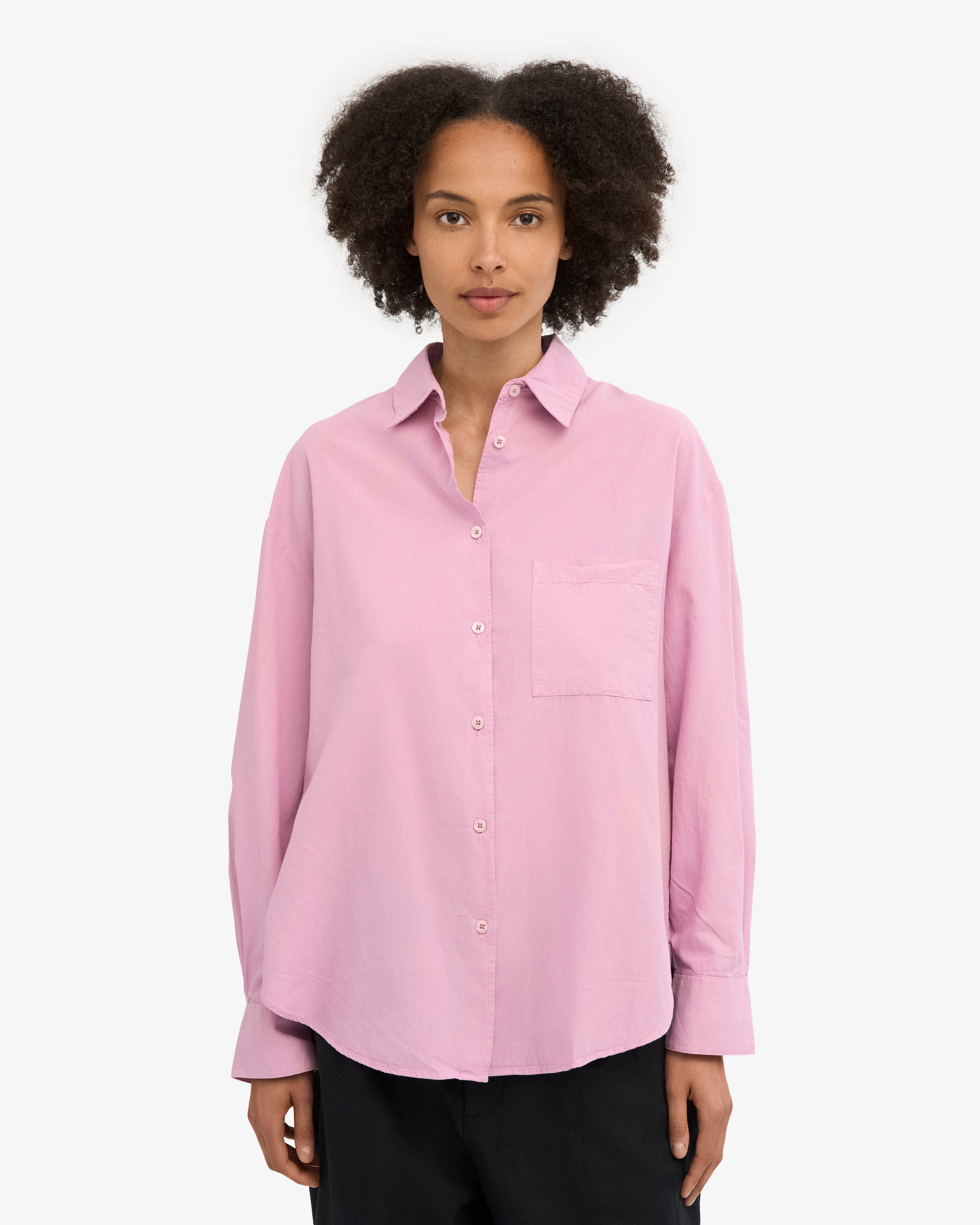 Organic Oversized Shirt - Cherry Blossom