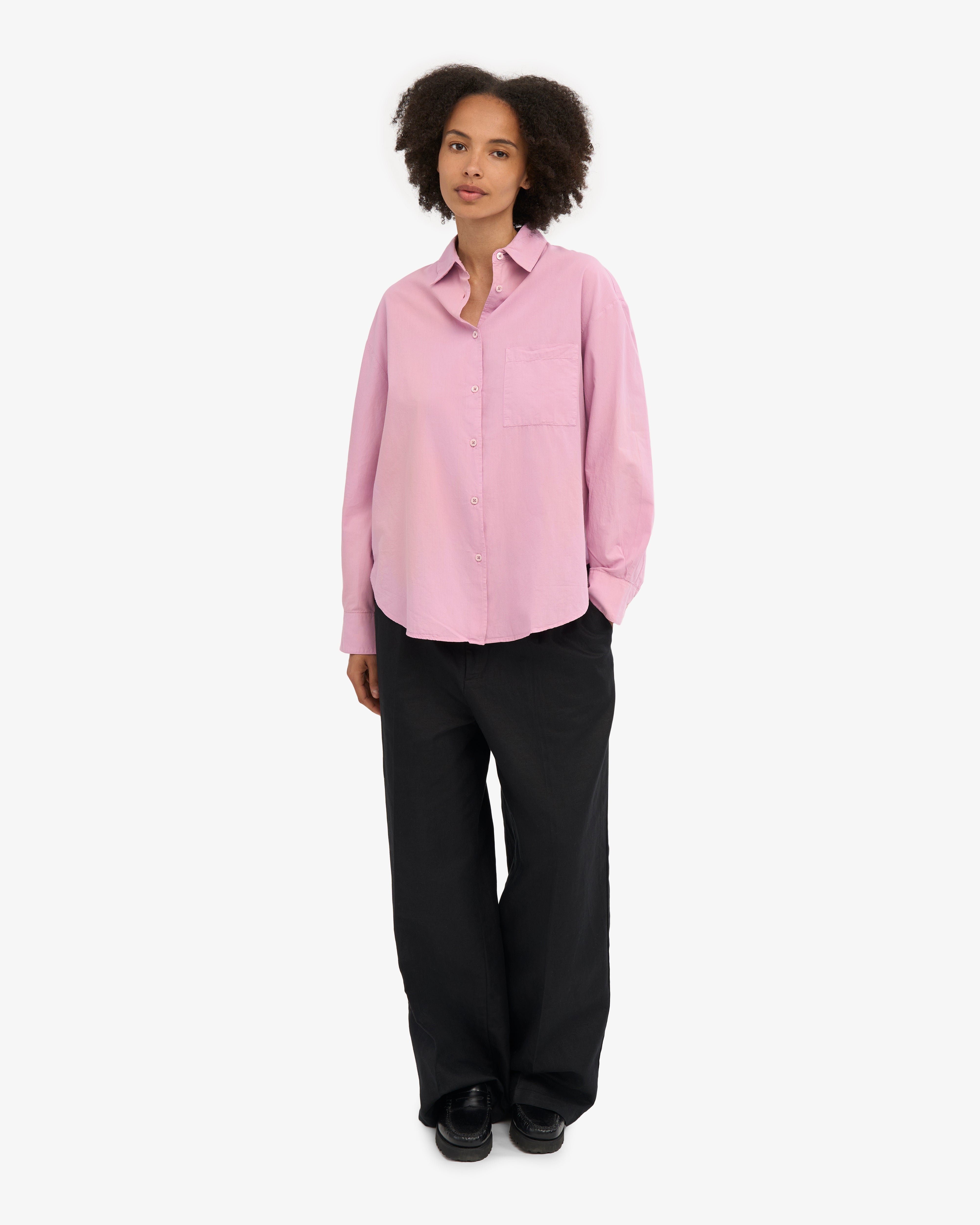 Organic Oversized Shirt - Cherry Blossom