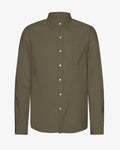 Organic Flannel Shirt - Dusty Olive