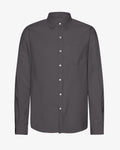 Organic Flannel Shirt - Lava Grey