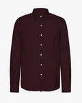 Organic Flannel Shirt - Oxblood Red