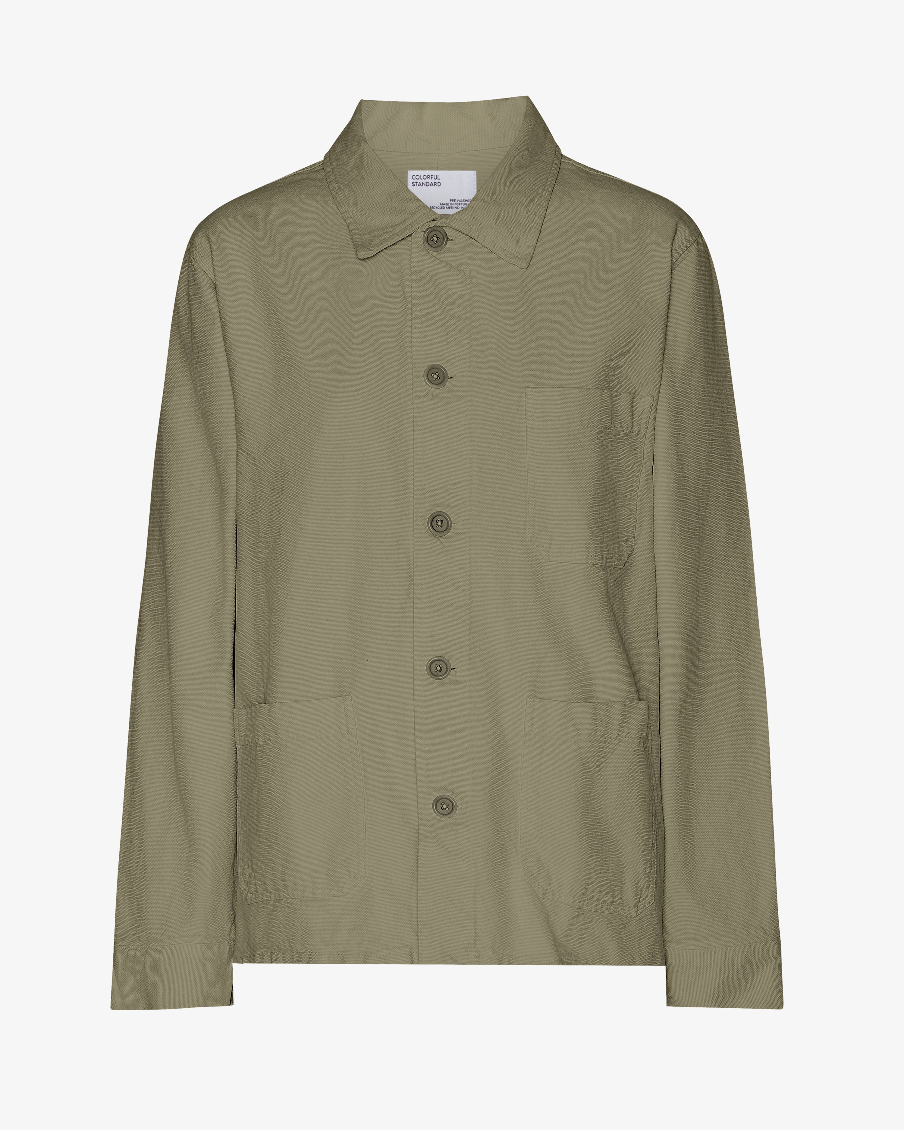 Organic Workwear Jacket - Dusty Olive