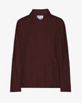 Organic Workwear Jacket - Oxblood Red